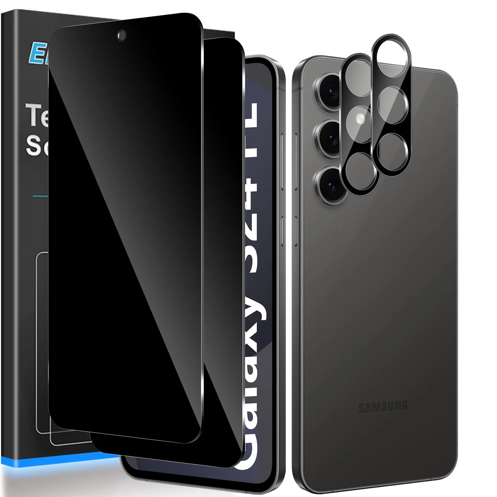 ELYCO Vetro Temperato Privacy per Samsung Galaxy S24 FE, 2+2 Pezzi - immagine 1