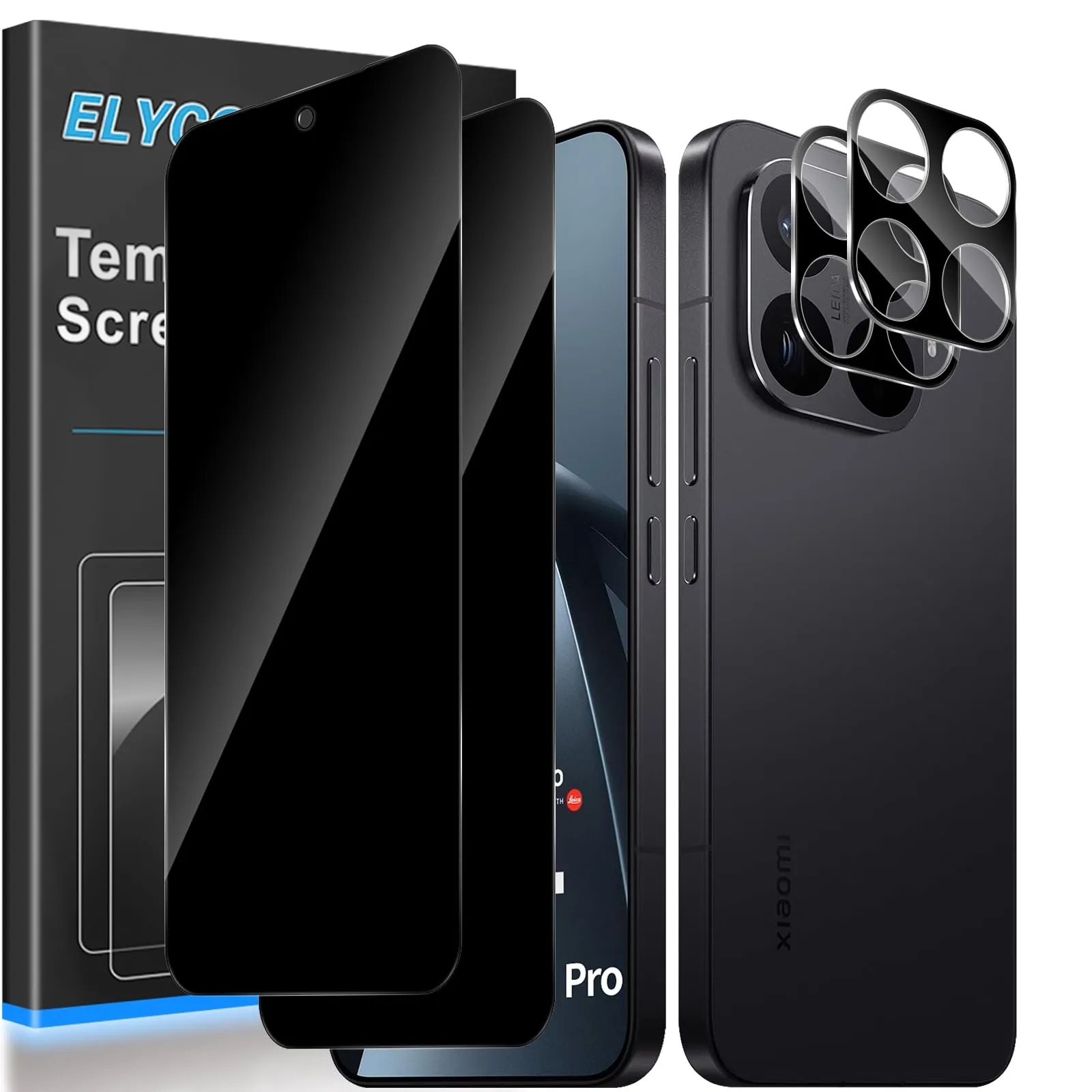 ELYCO Vetro Temperato Privacy per Xiaomi 17T Pro 5G, 2+2 Pezzi - immagine 1