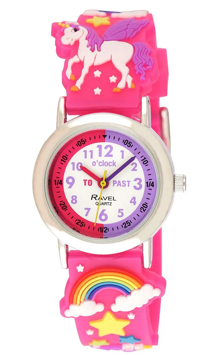 Ravel Orologio per insegnanti del tempo per bambini Unicorno (In Inglese) - immagine 1