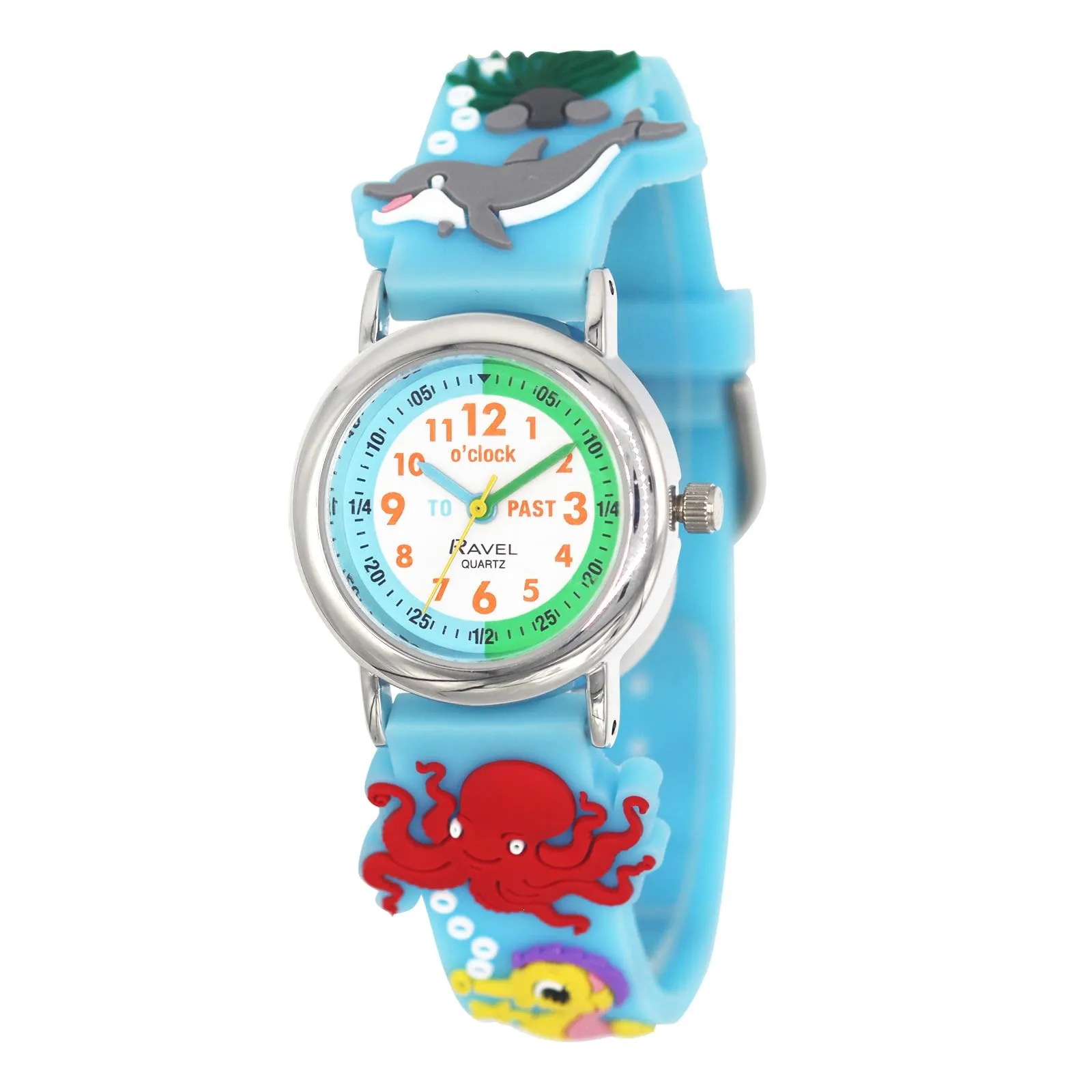 Ravel Orologio Analogico al Quarzo per Bambini R1513.98 Vita Marina Blu - immagine 1