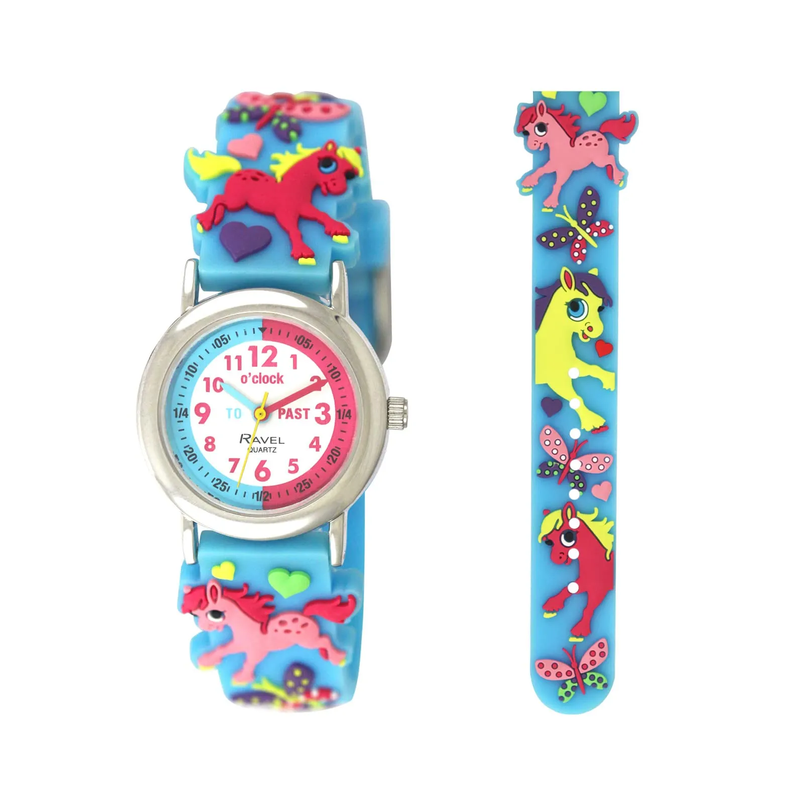Ravel Orologio Analogico al Quarzo per Bambini R1513.93 Pony Cielo Blu - immagine 2