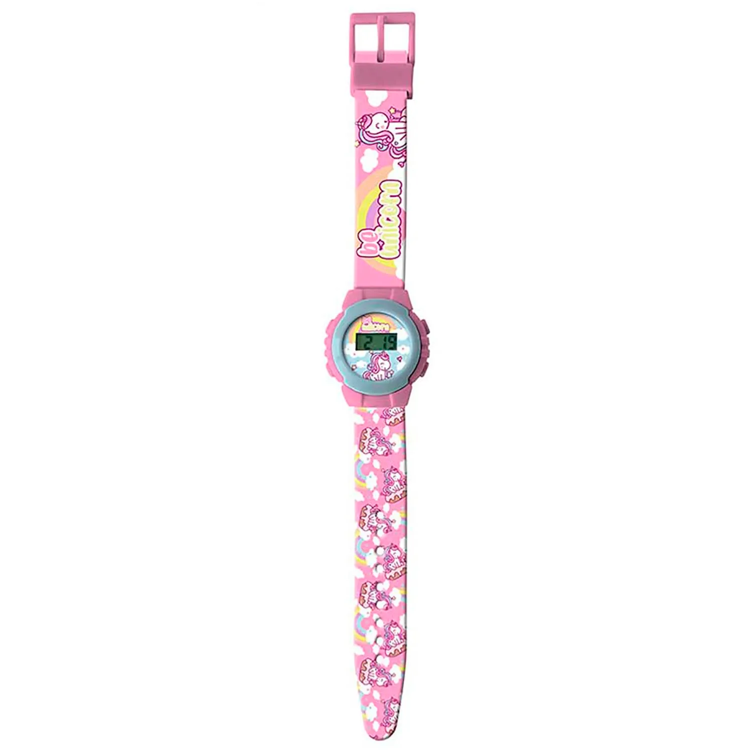 Coriex Orologio Digitale Bambini Unicorno, Cinturino Silicone Rosa, Cassa 30mm, Ora e Data - immagine 3