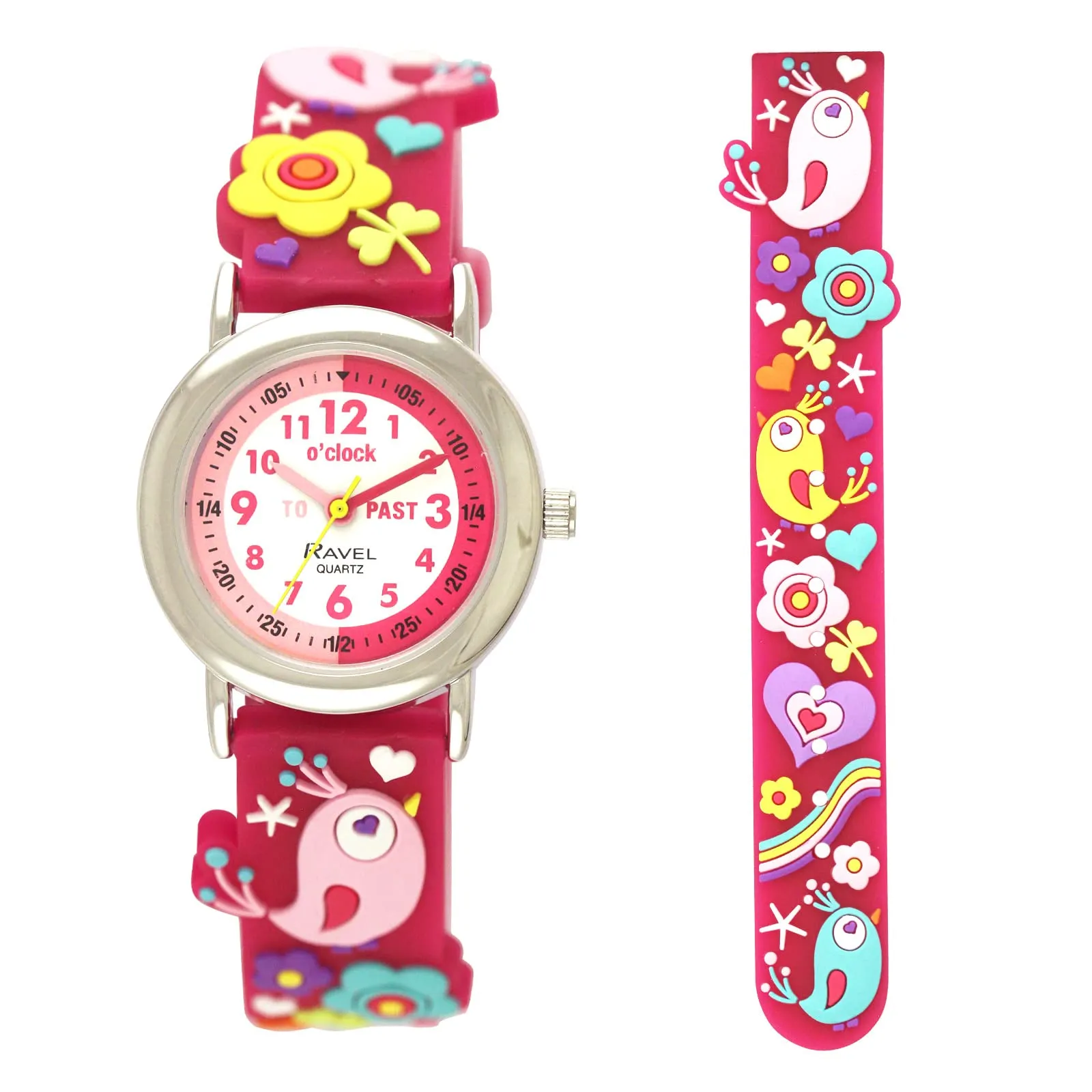 Ravel Orologio Analogico al Quarzo per Bambini R1513.92 - Uccelli - immagine 1