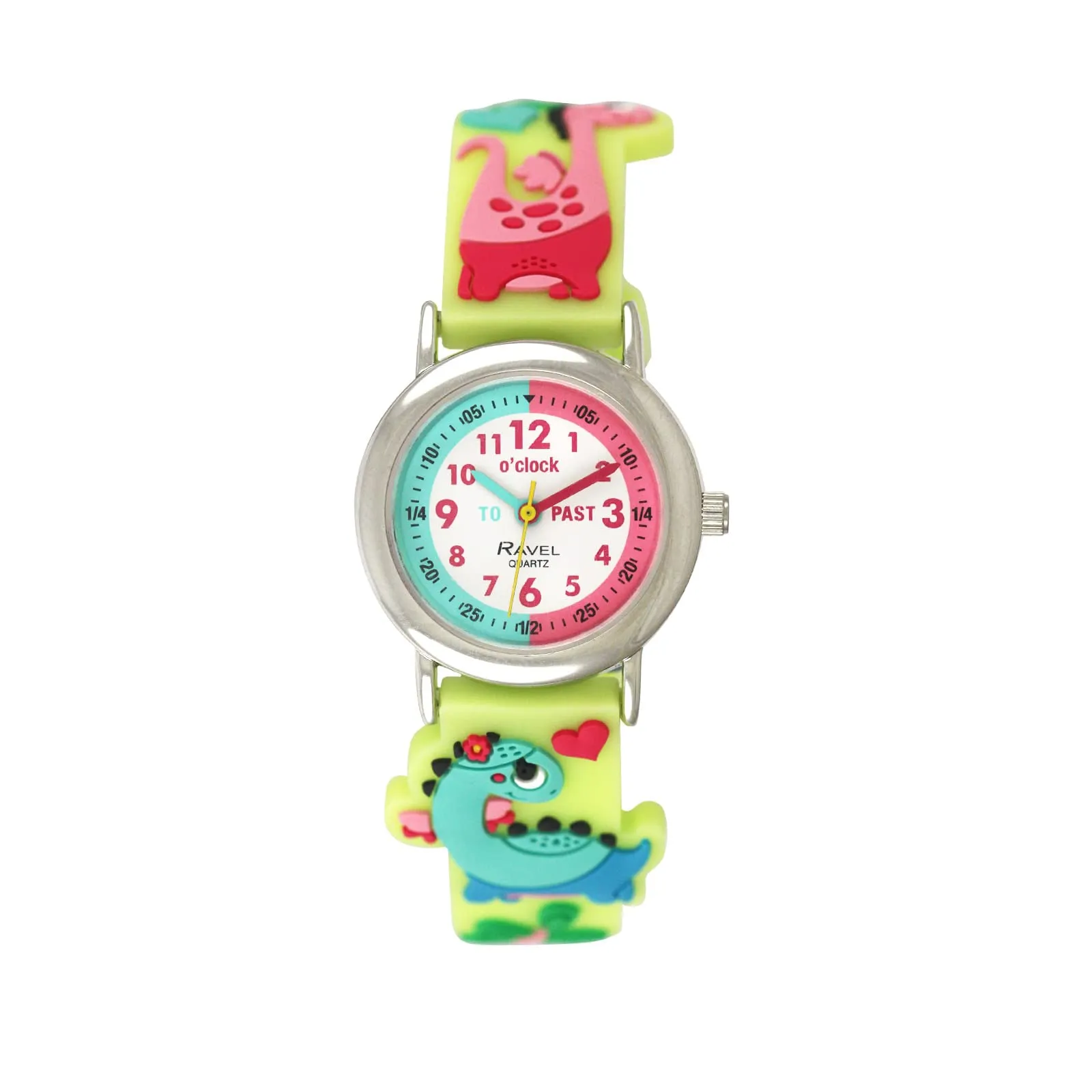 Ravel Orologio Analogico al Quarzo per Bambini R1513.94 Dinosauro Verde - immagine 1