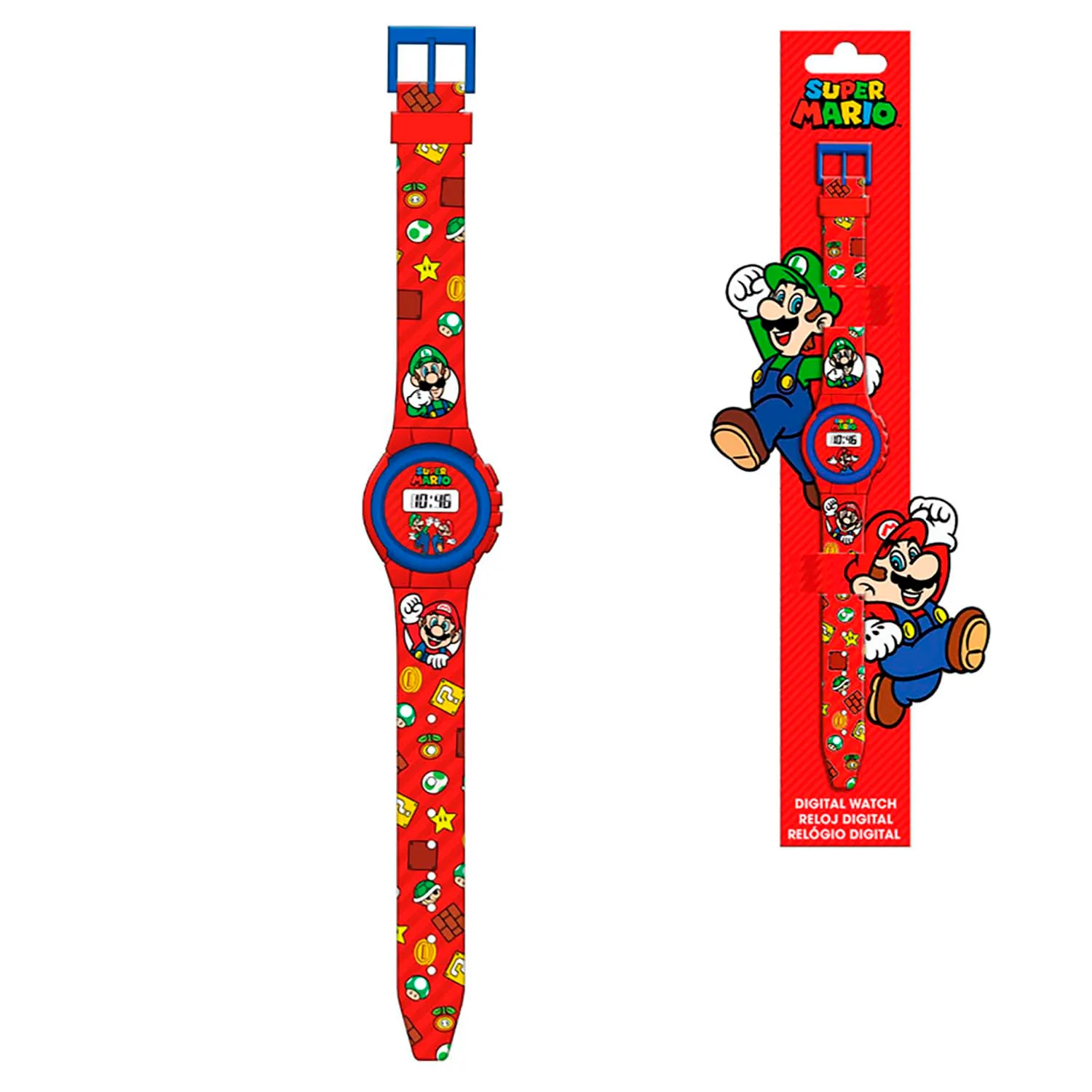 Coriex Orologio Digitale Bambini Super Mario Cinturino Silicone Cassa 30mm Ora e Data - immagine 2
