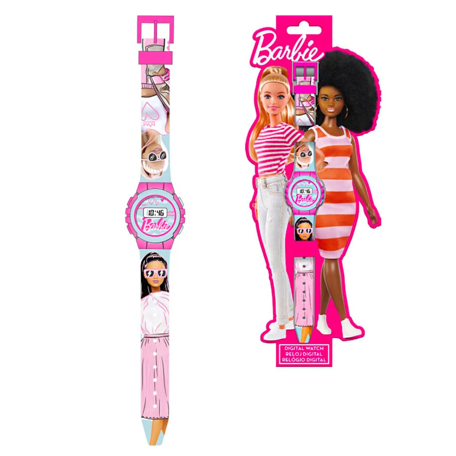 Coriex Orologio Digitale per Bambini, Rosa Barbie - immagine 2