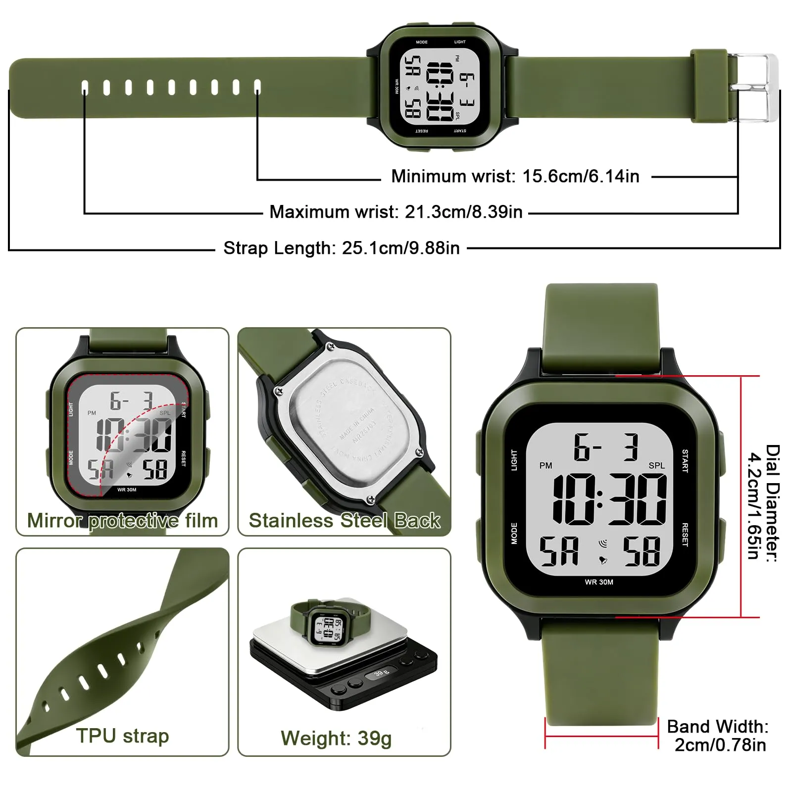 Ayybboo Orologio Digitale per Bambini e Bambine (7-18 Anni) - immagine 4