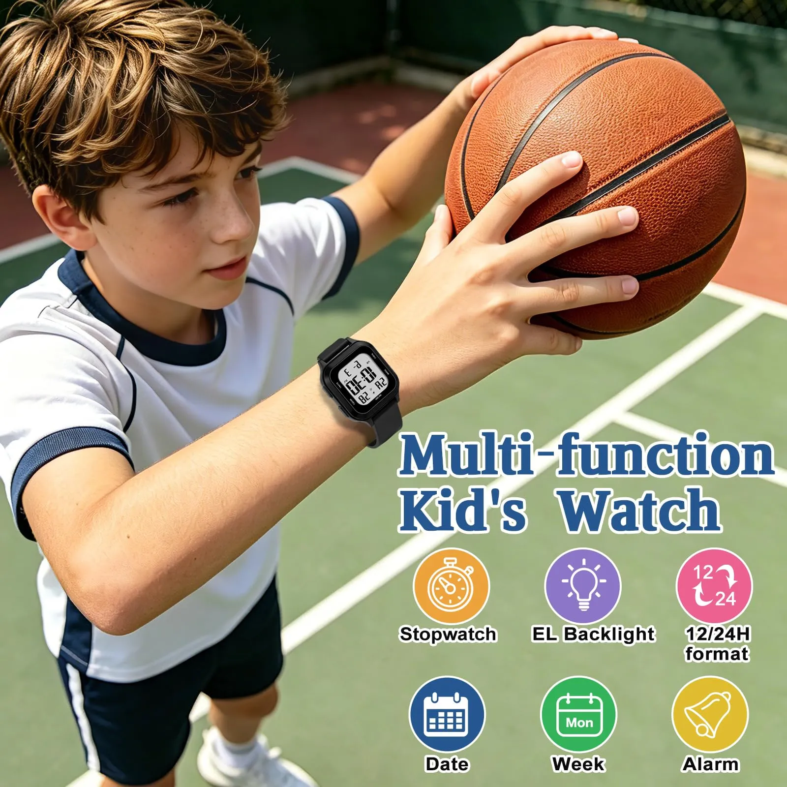 Ayybboo Orologio Digitale per Bambini e Bambine 7-18 Anni - immagine 2