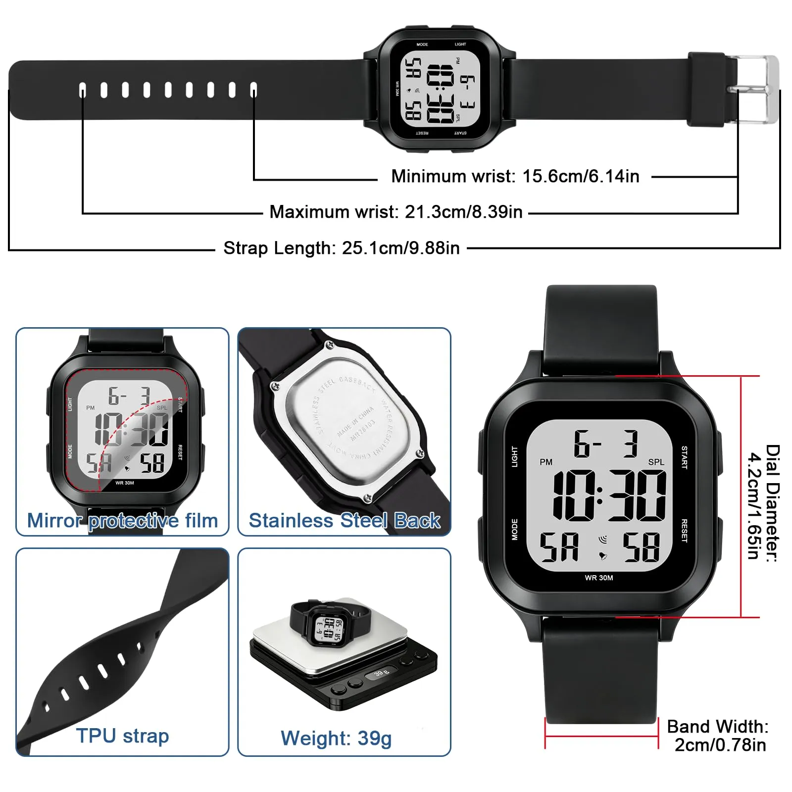 Ayybboo Orologio Digitale per Bambini e Bambine 7-18 Anni - immagine 4