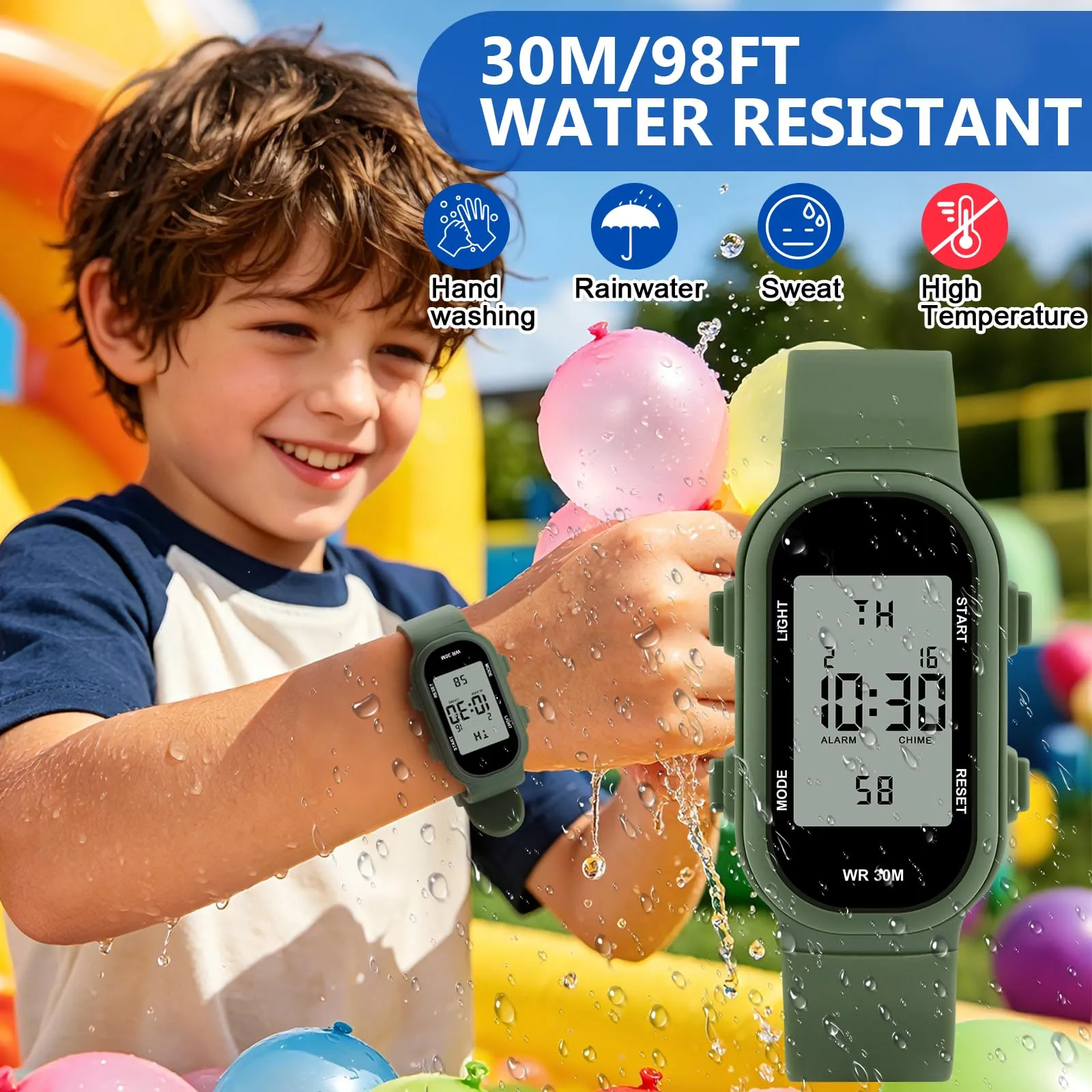 Ayybboo Orologio Digitale per Bambini e Bambine 7-18 Anni - immagine 2