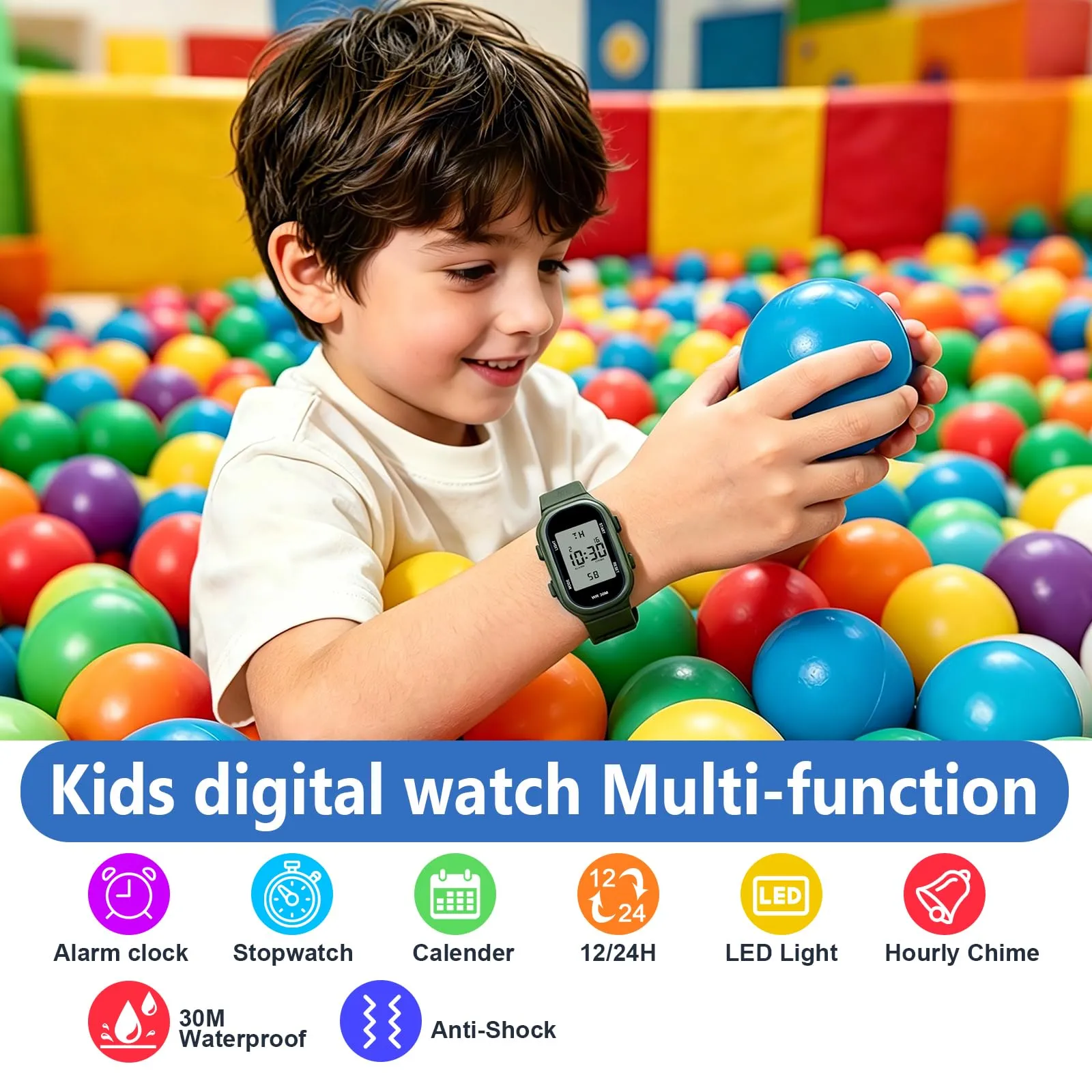 Ayybboo Orologio Digitale per Bambini e Bambine 7-18 Anni - immagine 3