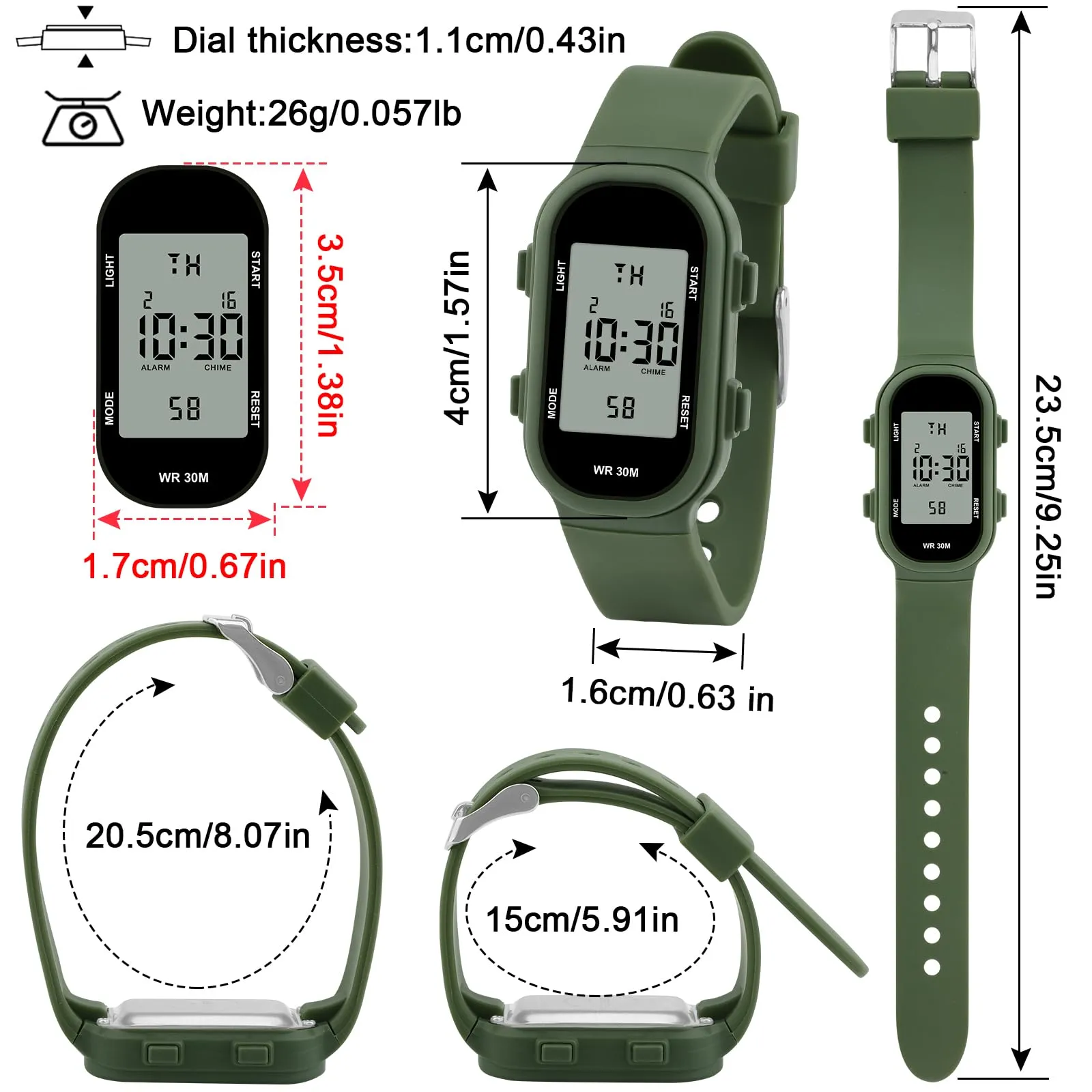 Ayybboo Orologio Digitale per Bambini e Bambine 7-18 Anni - immagine 5