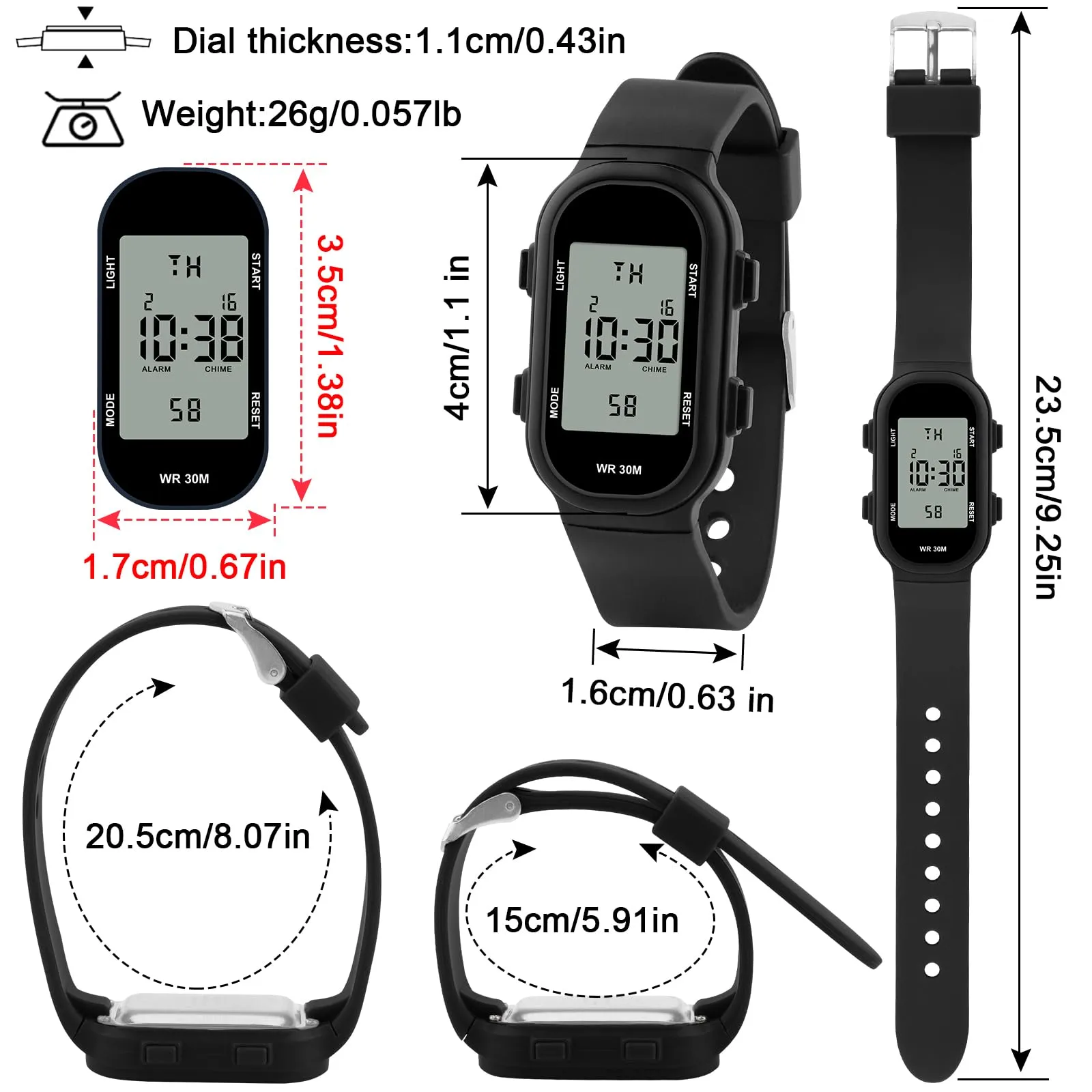 Ayybboo Orologio Digitale per Bambini e Ragazzi 7-18 Anni - immagine 5