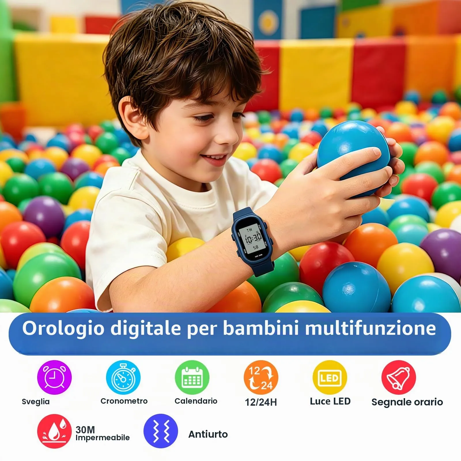 Ayybboo Orologio Digitale per Bambini e Bambine 7-18 Anni - immagine 2