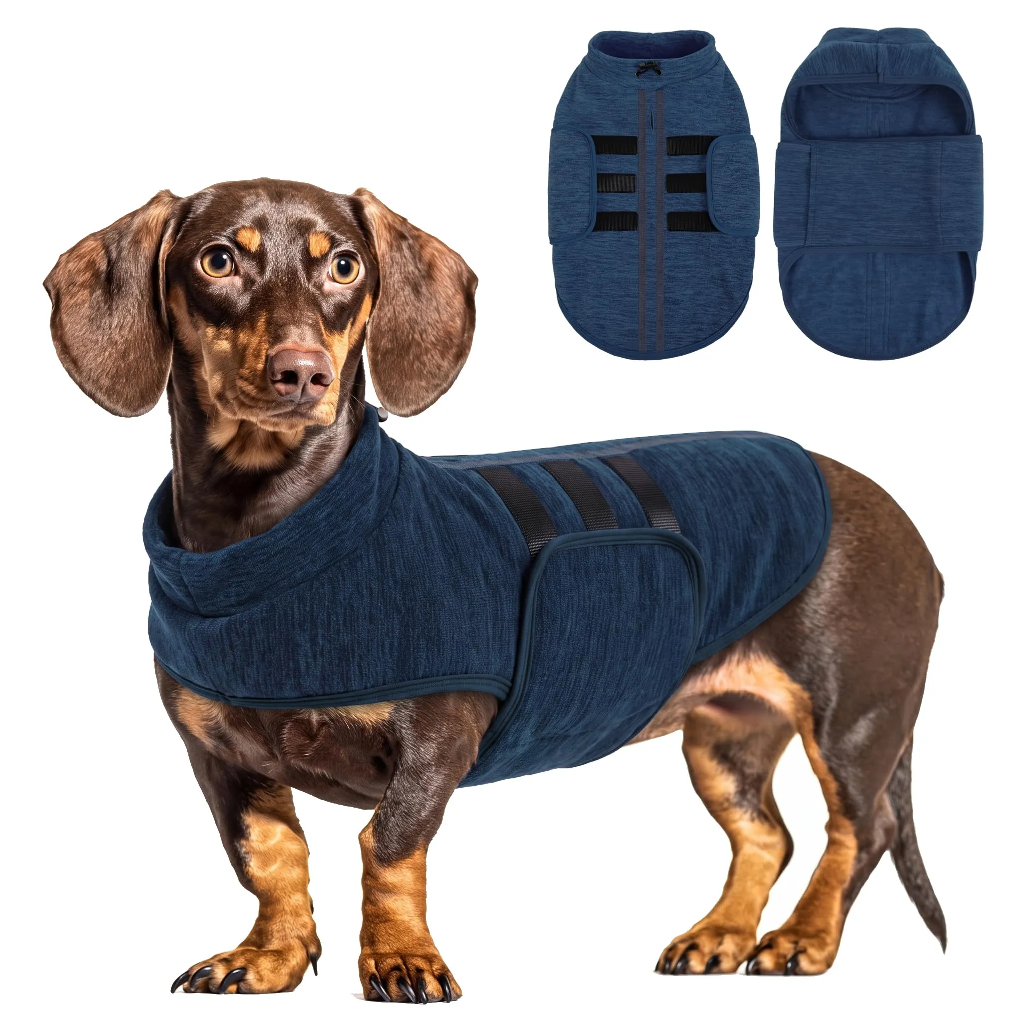 PUZAUKAL Maglione Cane in Pile, Cappottino Morbido per Cani di Piccola e Media Taglia - immagine 1