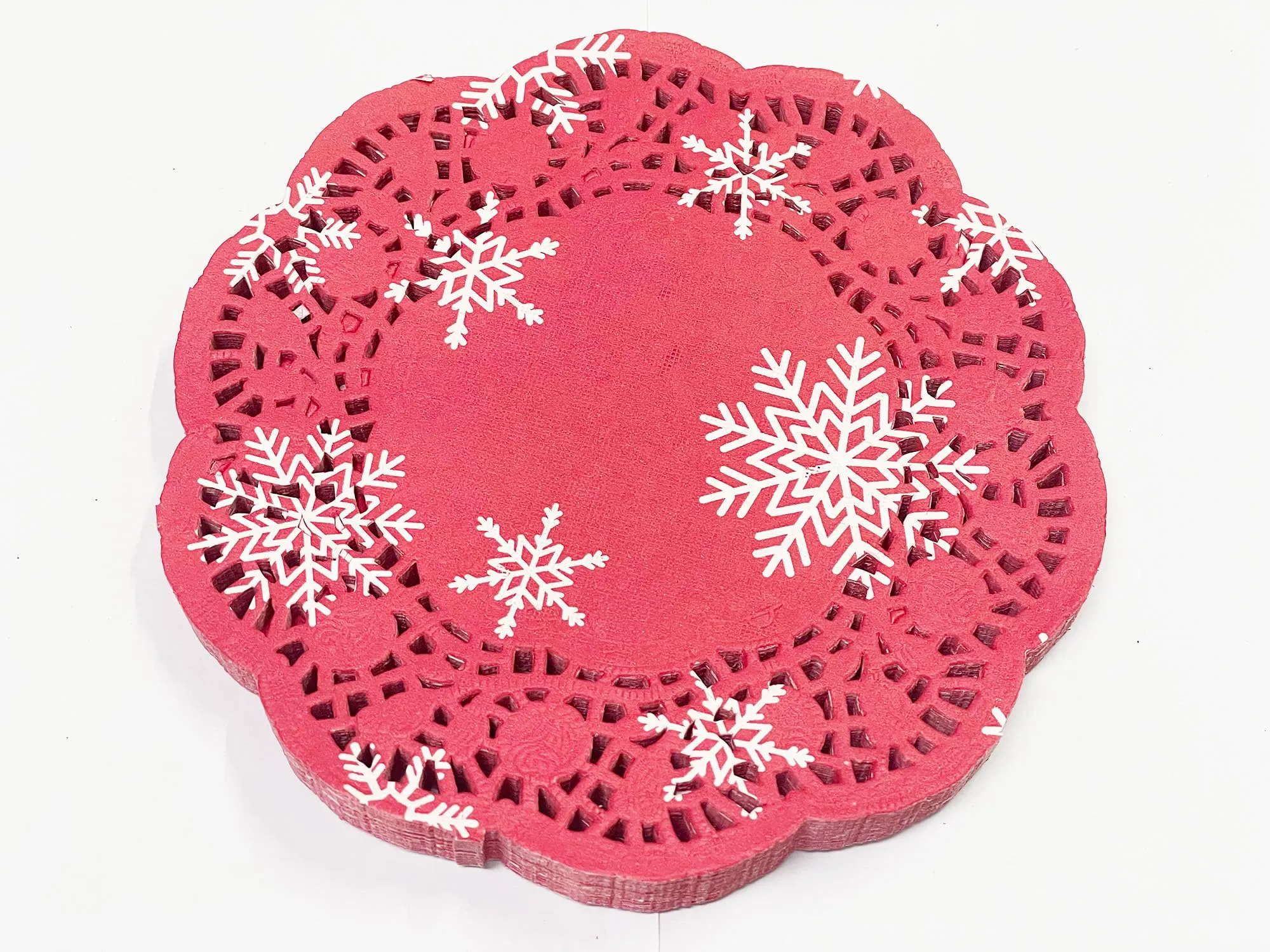 Selecto Bake Centrini di Carta a Pizzo Rosso Natale, 16,5 cm, 100 pezzi - immagine 1
