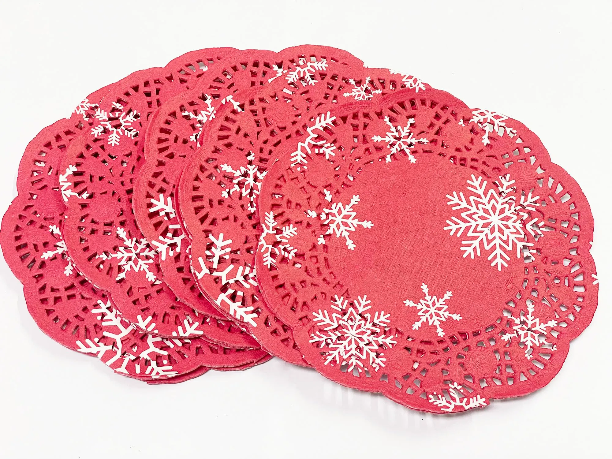 Selecto Bake Centrini di Carta a Pizzo Rosso Natale, 16,5 cm, 100 pezzi - immagine 2
