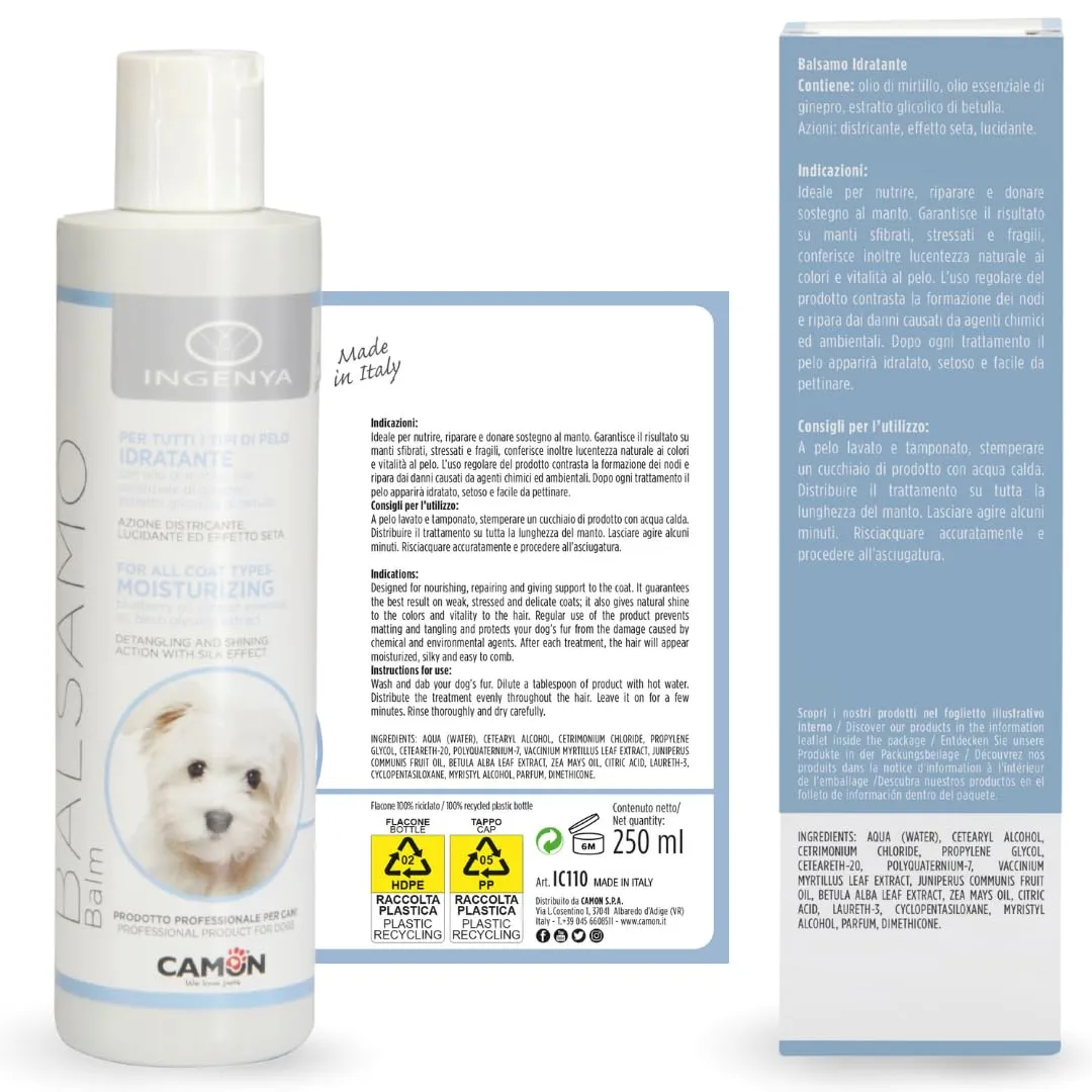 Camon Balsamo Idratante per Cani 250ml, Azione Districante - immagine 2