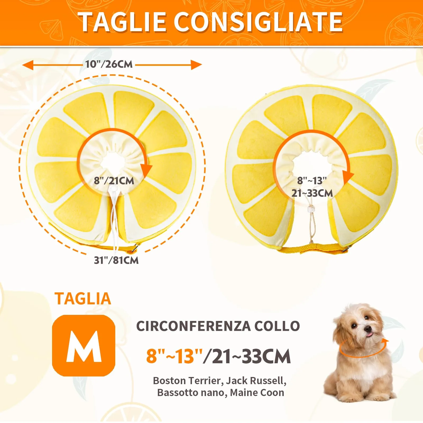 SuplutuX Collare Elisabettiano Gonfiabile per Cani e Gatti, Morbido e Regolabile, Taglia M - immagine 4