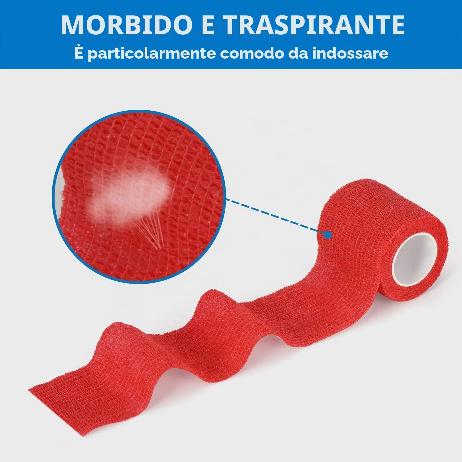 SEADESKY Benda Elastica Coesiva, 6 Rotoli, 5cm x 4.5m - immagine 5
