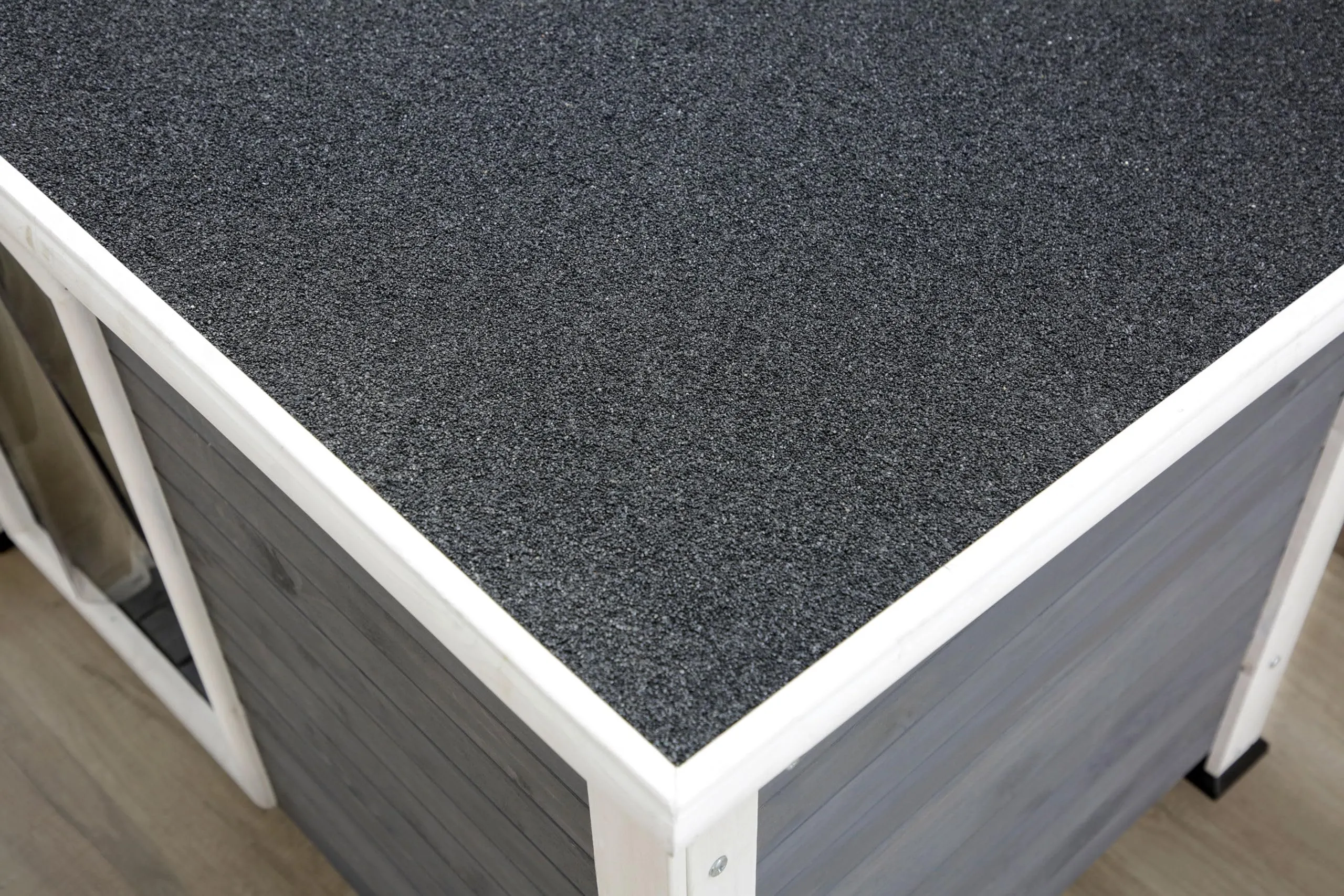 Kerbl Pet Cuccia per cani Kenny, legno, bianco/grigio, 113x77x81 cm - immagine 3
