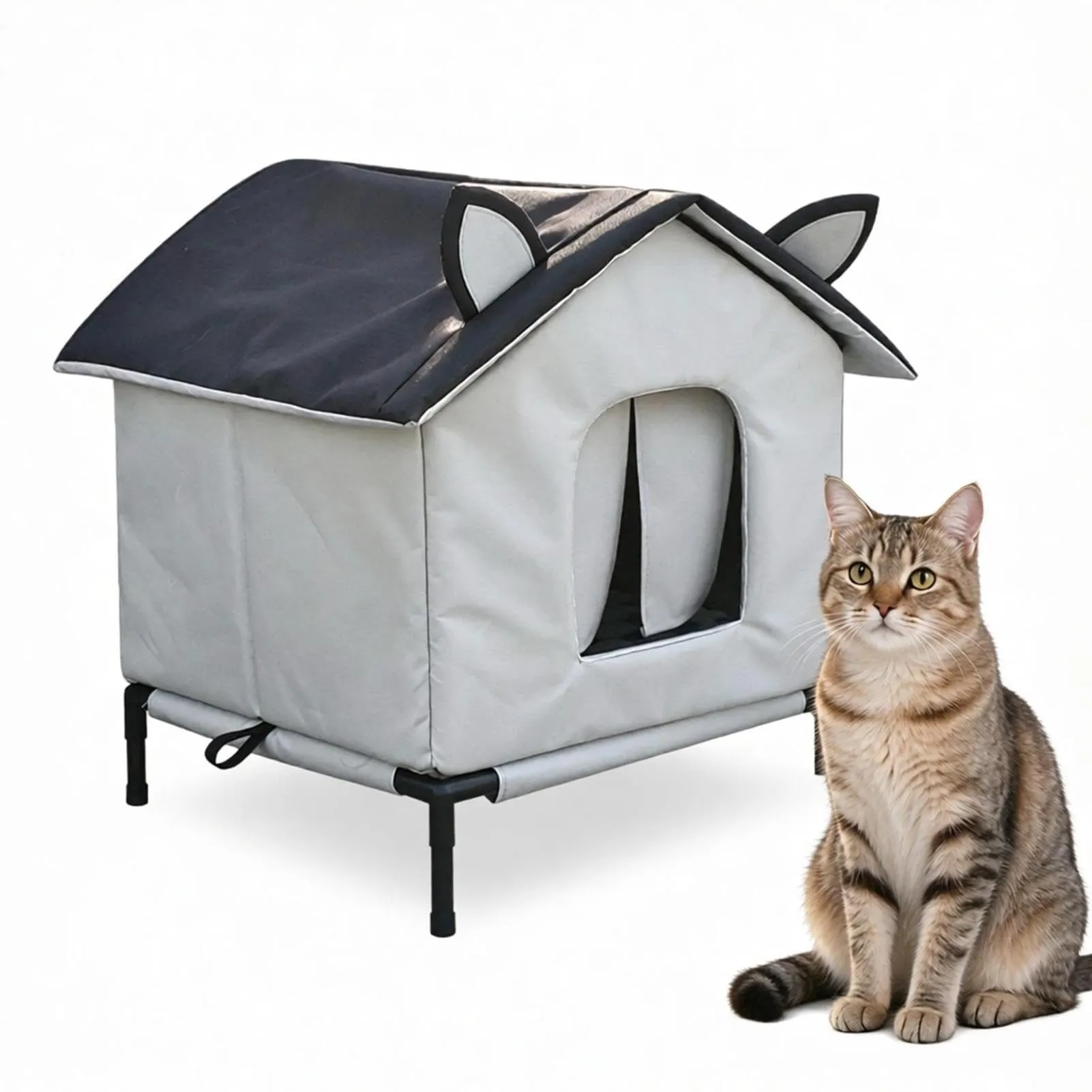 Generico Cuccia Gatto Esterno Impermeabile e Isolata, Taglia S - immagine 1