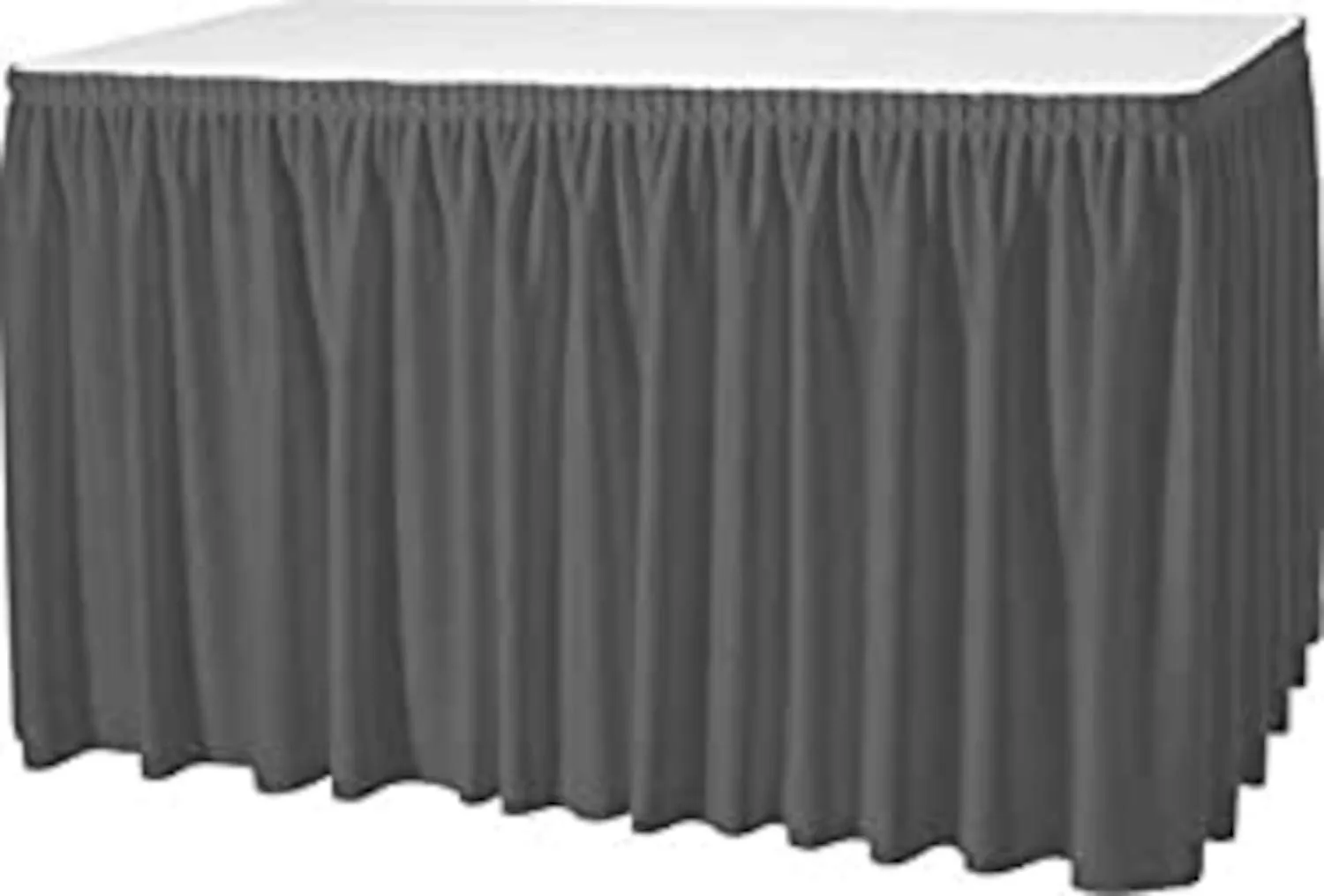 Gastro Uzal RD-QL76-XB06 Gonna da Tavolo, Poliestere, Antracite, 520 x 73 cm - immagine 1