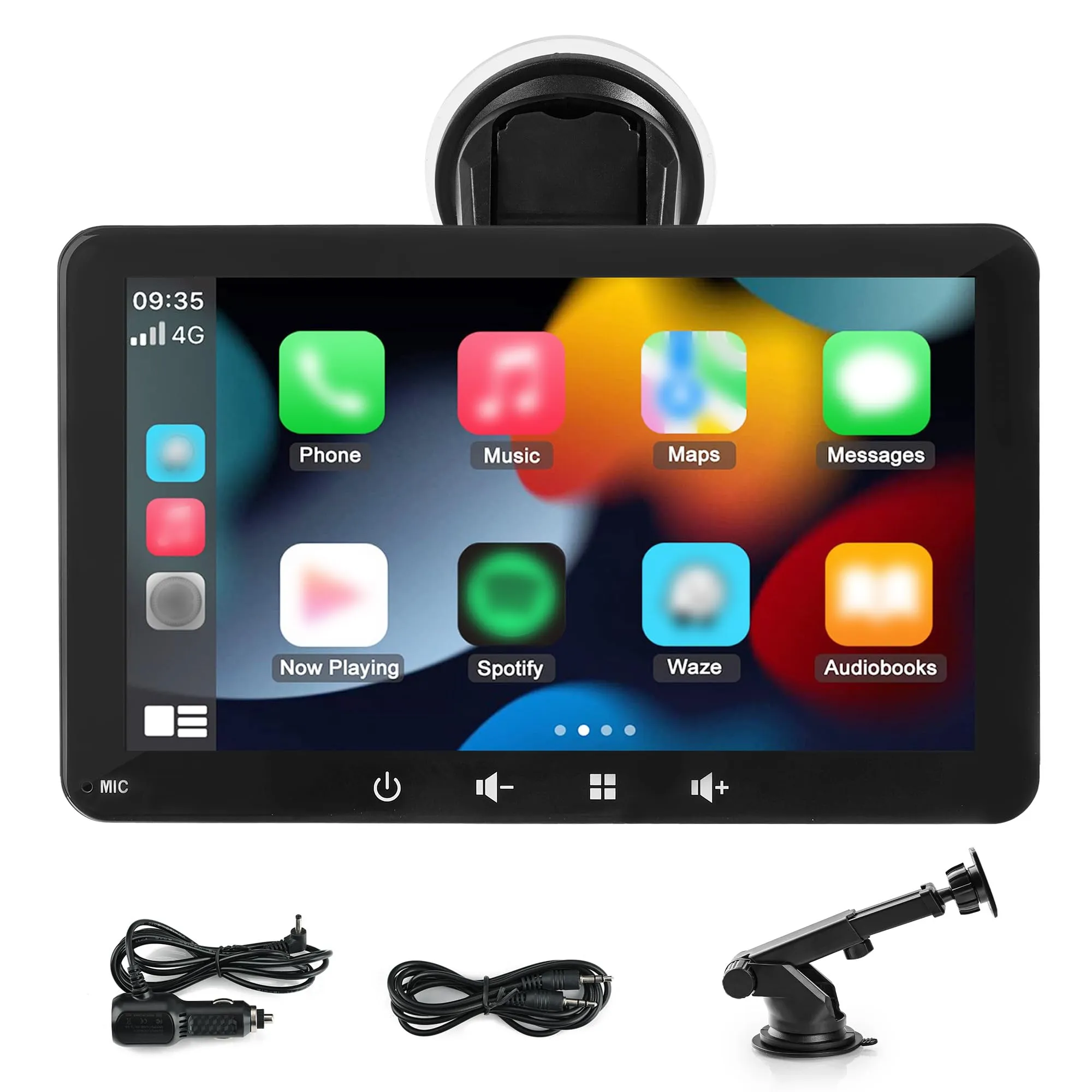Alltolink A9 Schermo per Auto 7 Pollici, Wireless CarPlay e Android Auto, BT 5.0, AUX, Mirror Screen - immagine 1