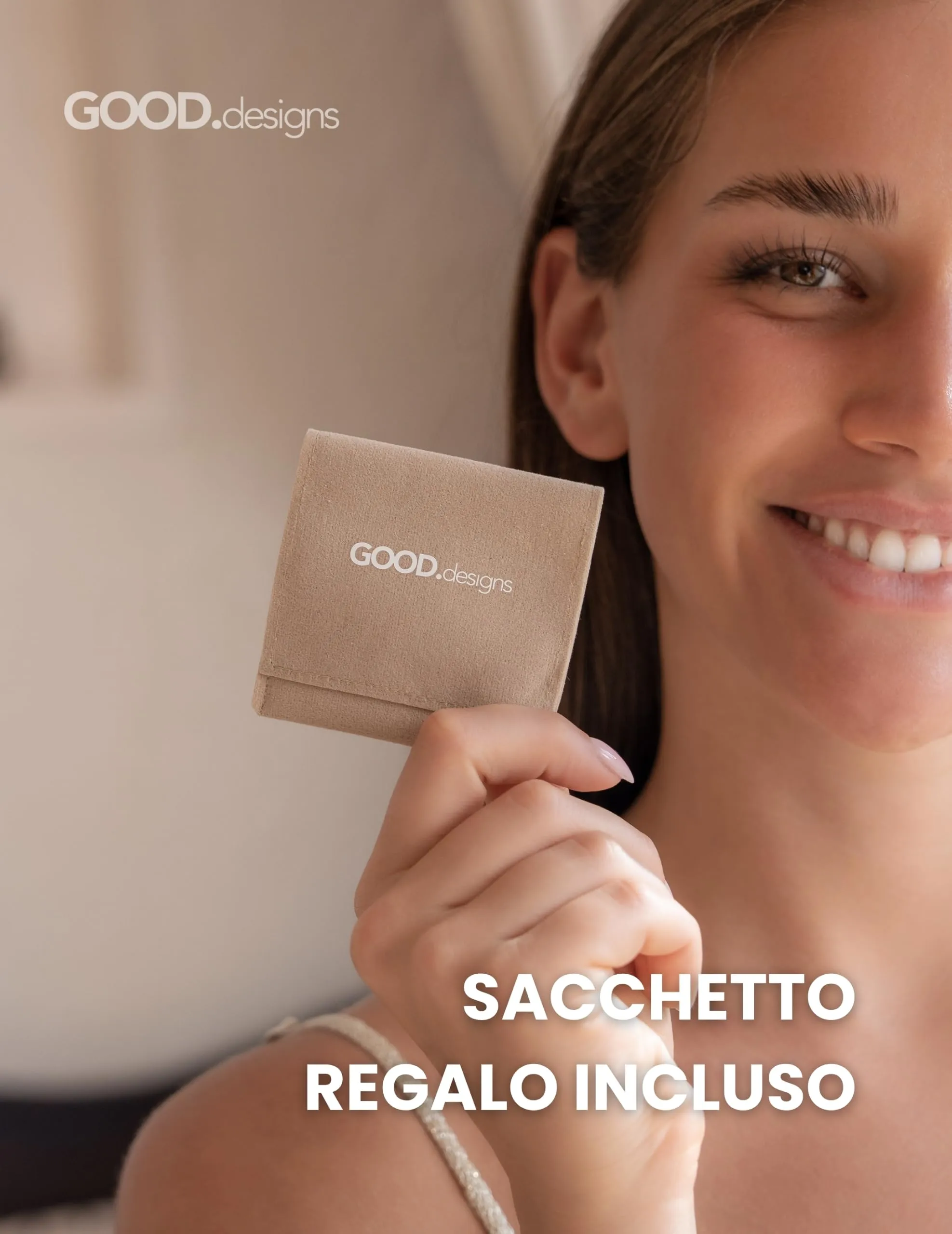GD GOOD.designs Anello Antistress in Ametista Naturale per Donne, Elasticizzato e Sfaccettato - immagine 7