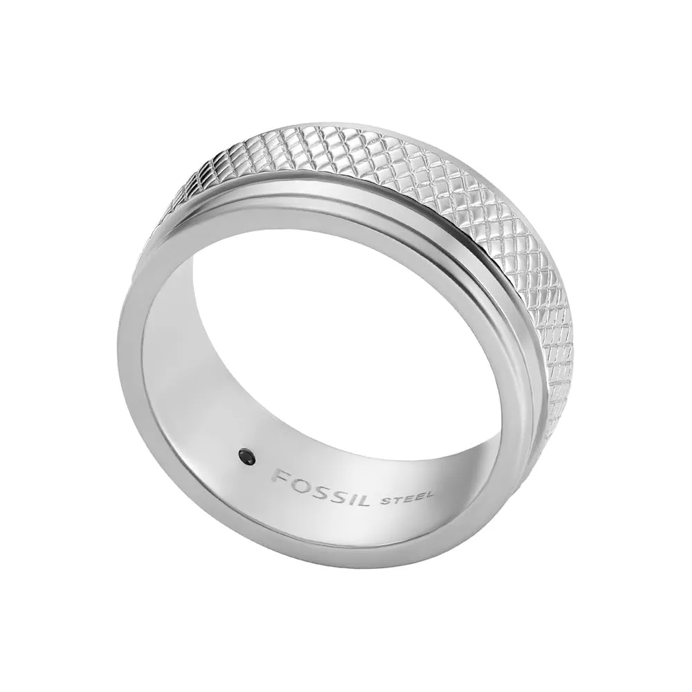 Fossil Anello a Fascia da Uomo in Acciaio Inossidabile JF0476804010 - immagine 4