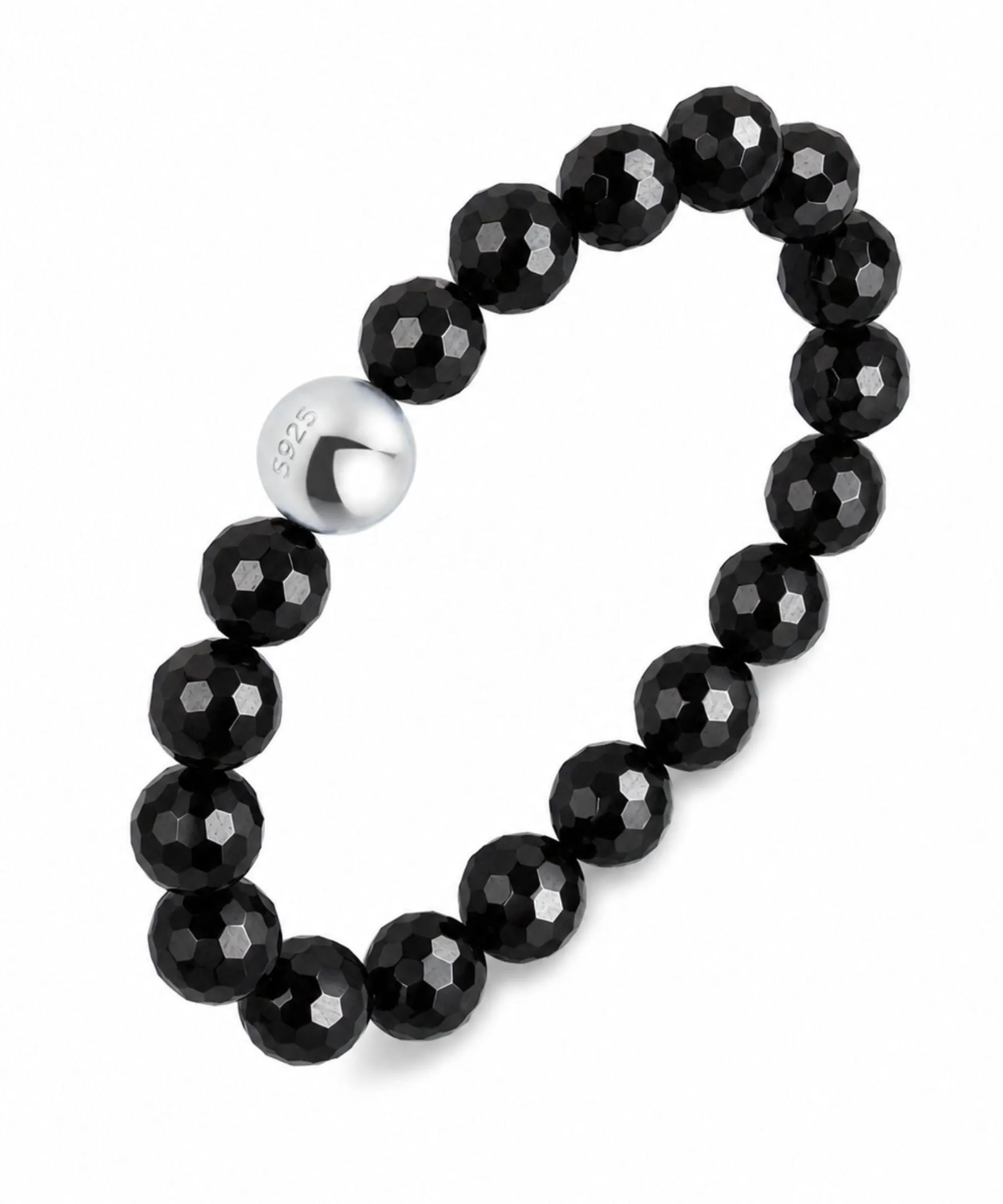 GD GOOD.designs Anello Antistress in Tormalina e Pietra Naturale da Donna, Misura 52-60 - immagine 1