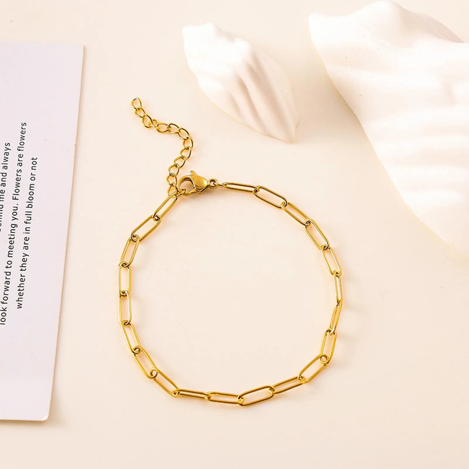 sundrerfect Set di 6 Bracciali in Acciaio Inox Oro per Donna, Waterproof, Modelli Cubano e Variati, 19 cm - immagine 6