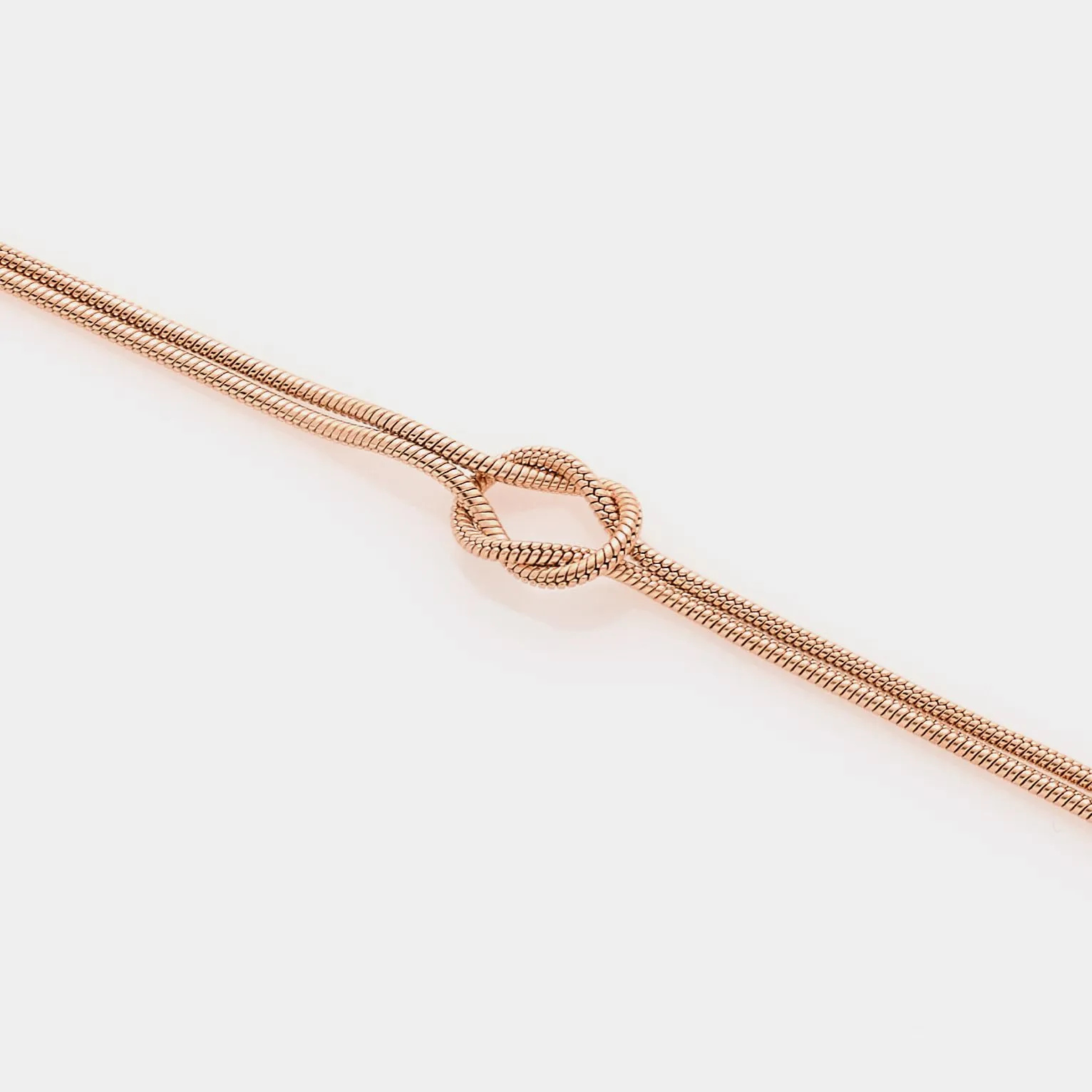 Louis Ciocchetti dal 1887 Bracciale Donna in Acciaio con Nodo, Regolabile 16+4 cm, Maglia Fine 1,3 mm, Made in Italy - immagine 3