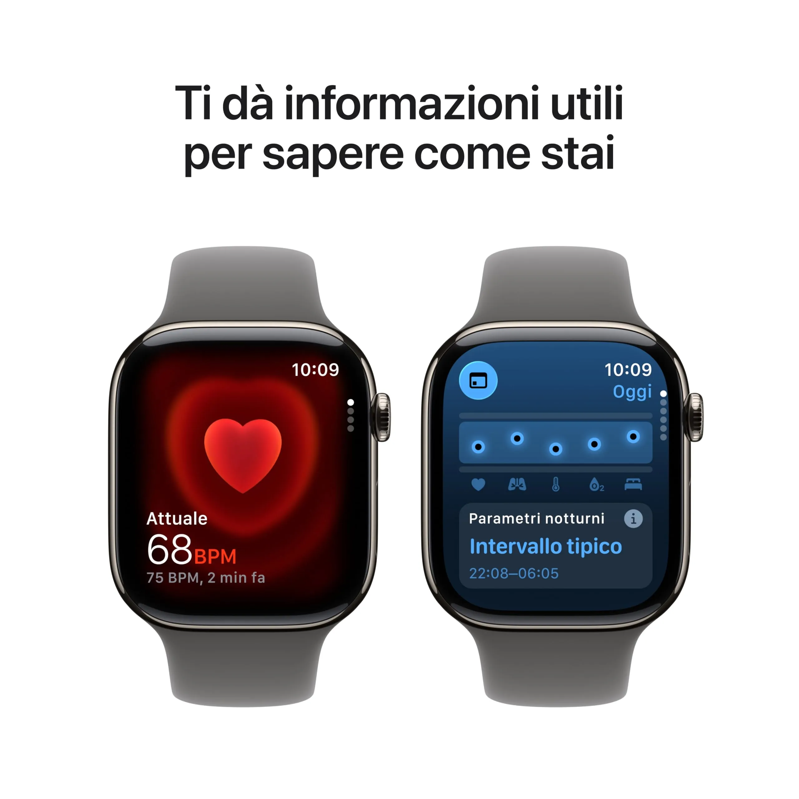 Apple Watch Series 11 GPS + Cellular, Cassa 46 mm Titanio Naturale, Cinturino Sport Grigio Pietra - M/L - immagine 4