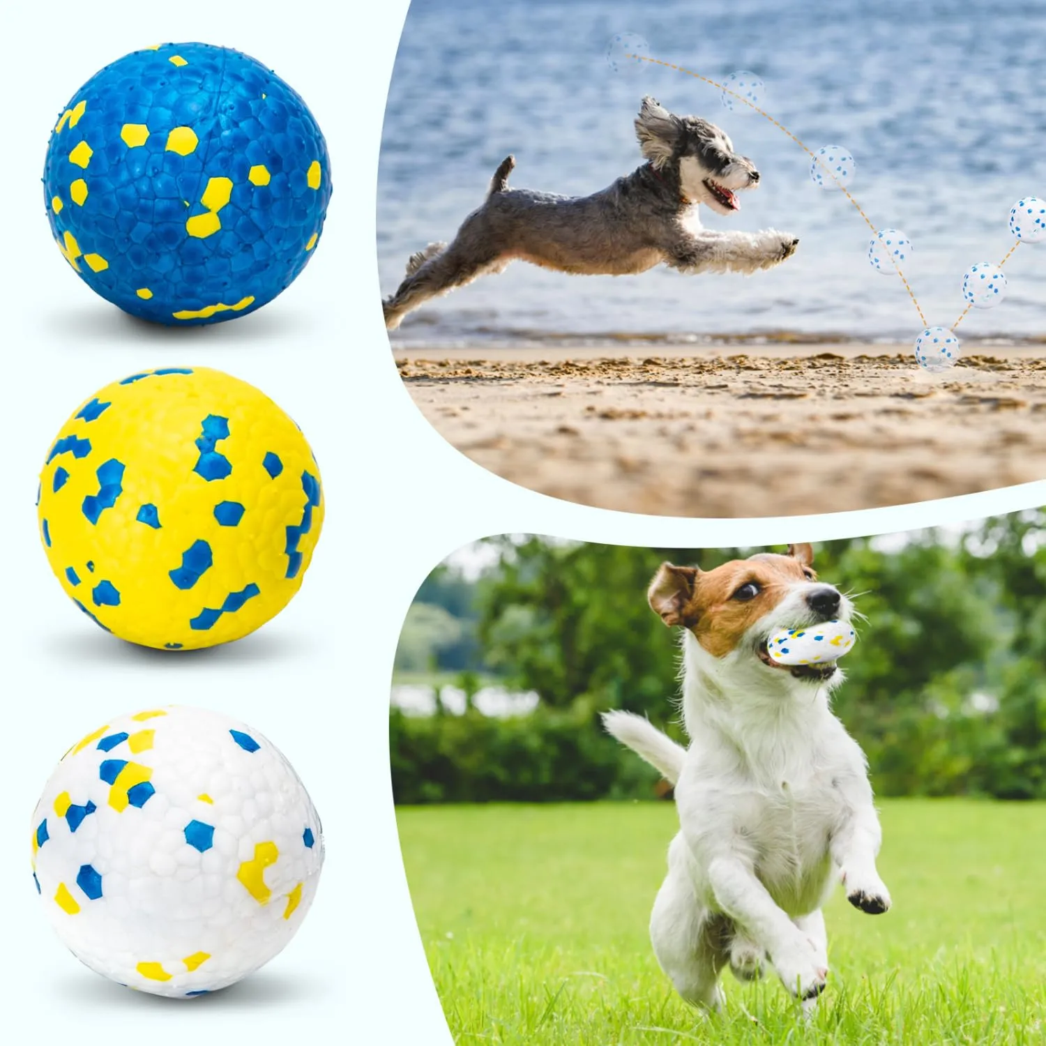 Nobleza Palline per Cani Indistruttibili, 3 Pezzi, Ø 7cm - immagine 8