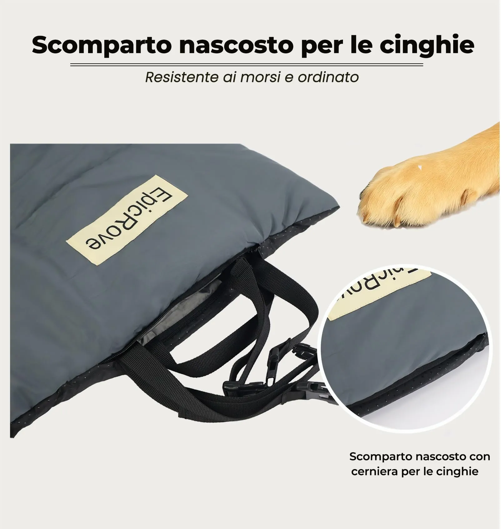 EpicRove Coperta per Cani da Viaggio Impermeabile e Antiscivolo, 110 x 68 cm, Lavabile in Lavatrice - immagine 3