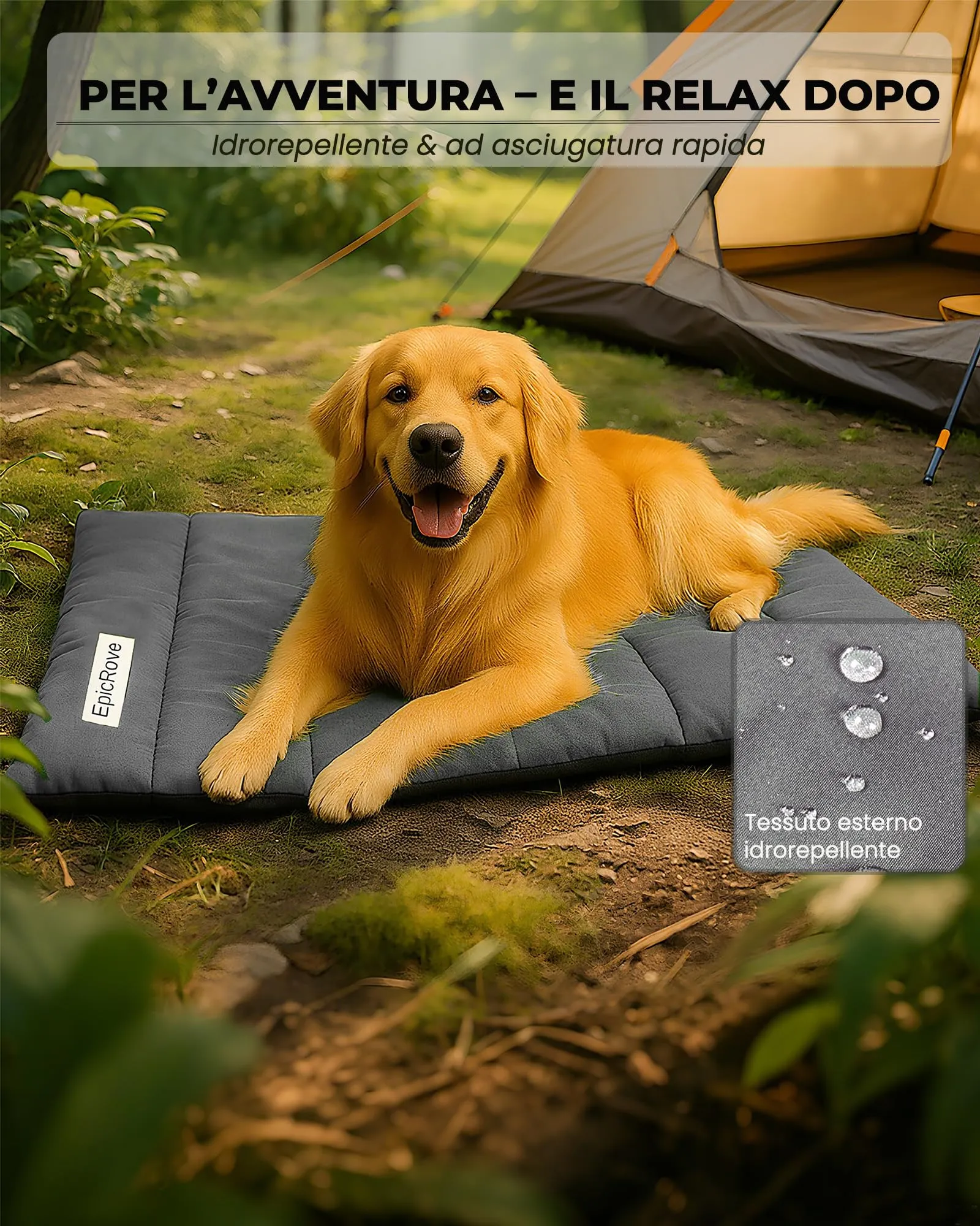 EpicRove Coperta per Cani da Viaggio Impermeabile e Antiscivolo, 110 x 68 cm, Lavabile in Lavatrice - immagine 5