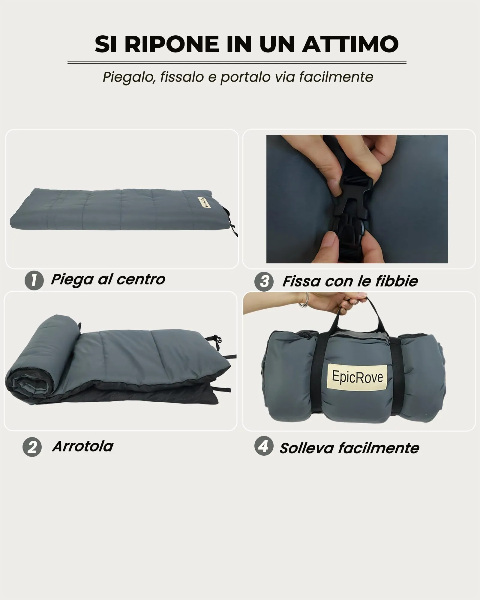 EpicRove Coperta per Cani da Viaggio Impermeabile e Antiscivolo, 110 x 68 cm, Lavabile in Lavatrice - immagine 6