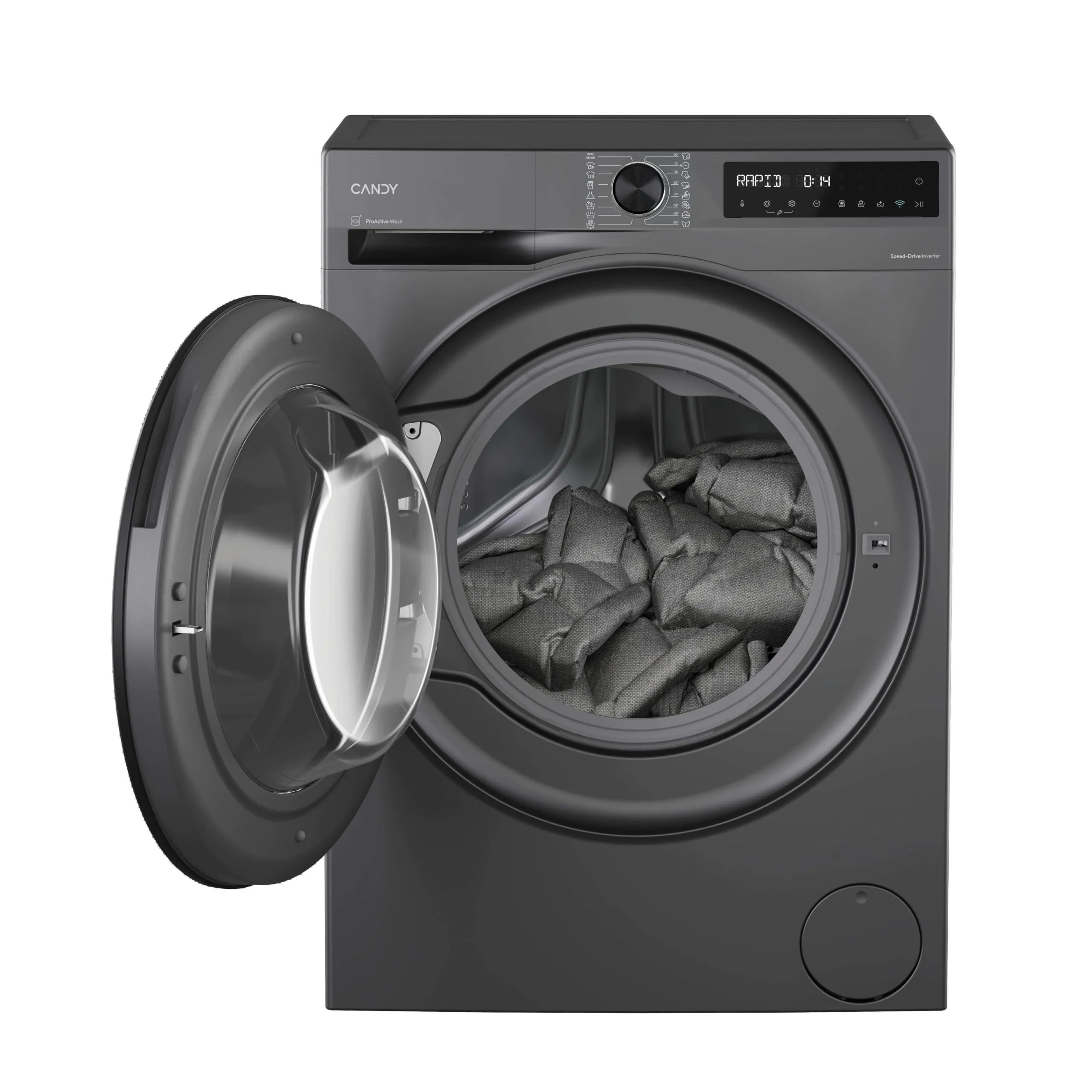 Candy ProWash 550 Lavatrice 9 Kg, 1400 Giri, Classe A-20%, Grigio - immagine 7
