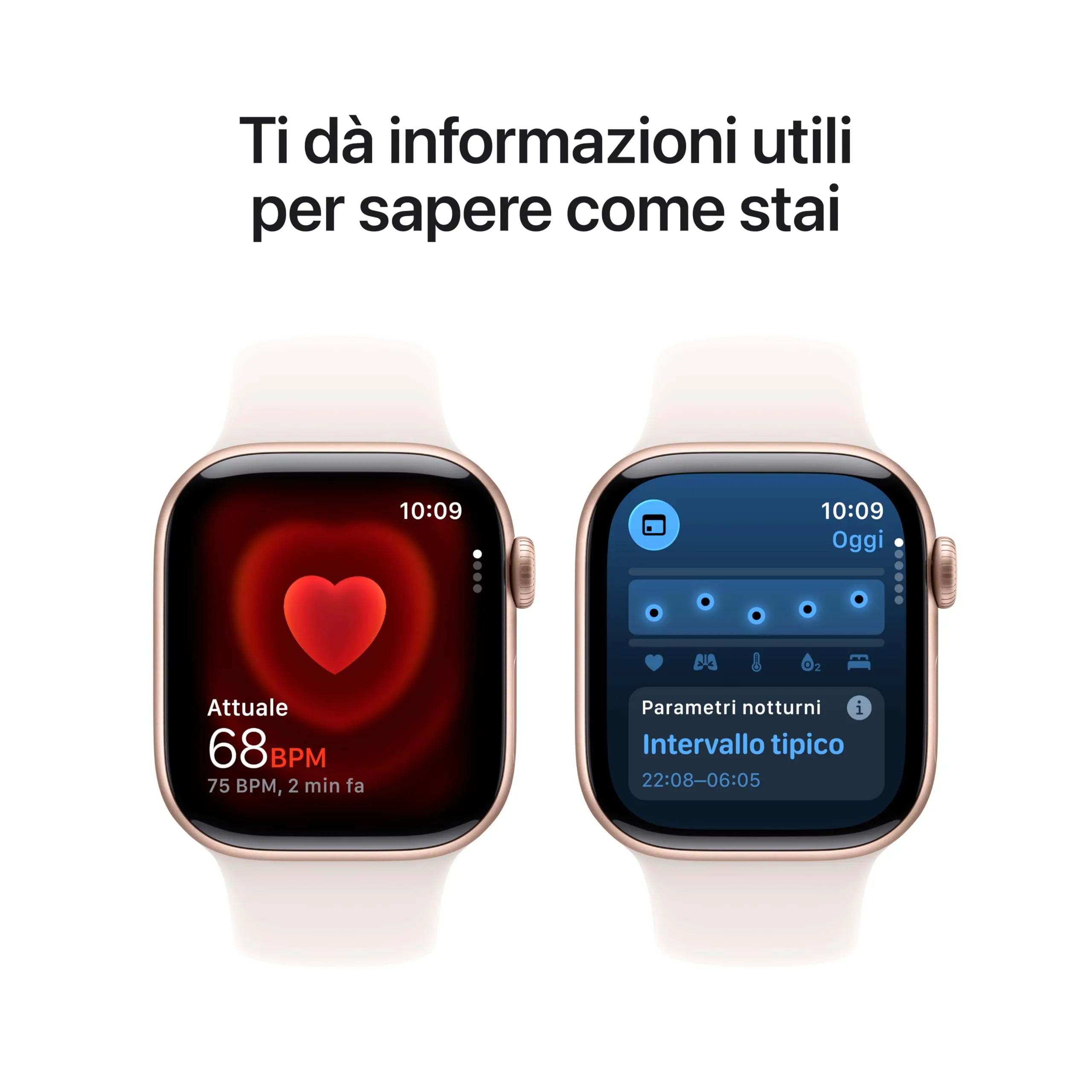 Apple Watch Series 11 GPS + Cellular, Cassa 42 mm Alluminio Oro Rosa, Cinturino Sport Rosa Fard (M/L) - immagine 4