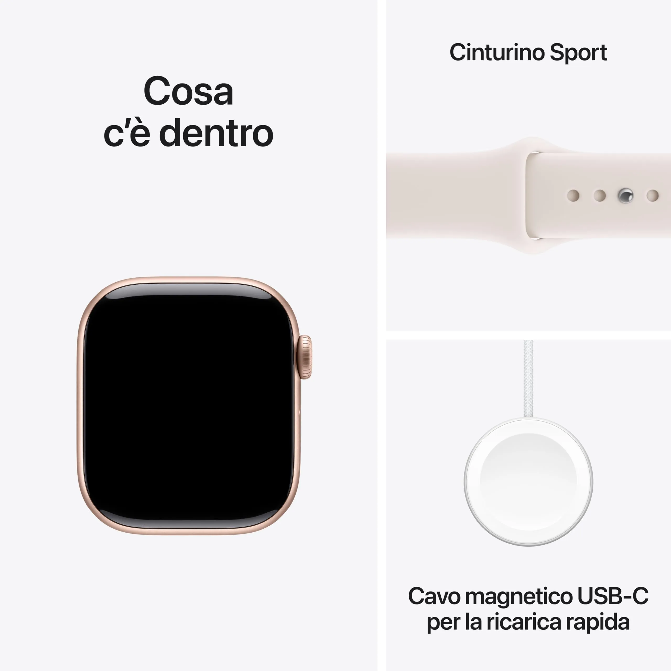 Apple Watch Series 11 GPS + Cellular, Cassa 42 mm Alluminio Oro Rosa, Cinturino Sport Rosa Fard (M/L) - immagine 6