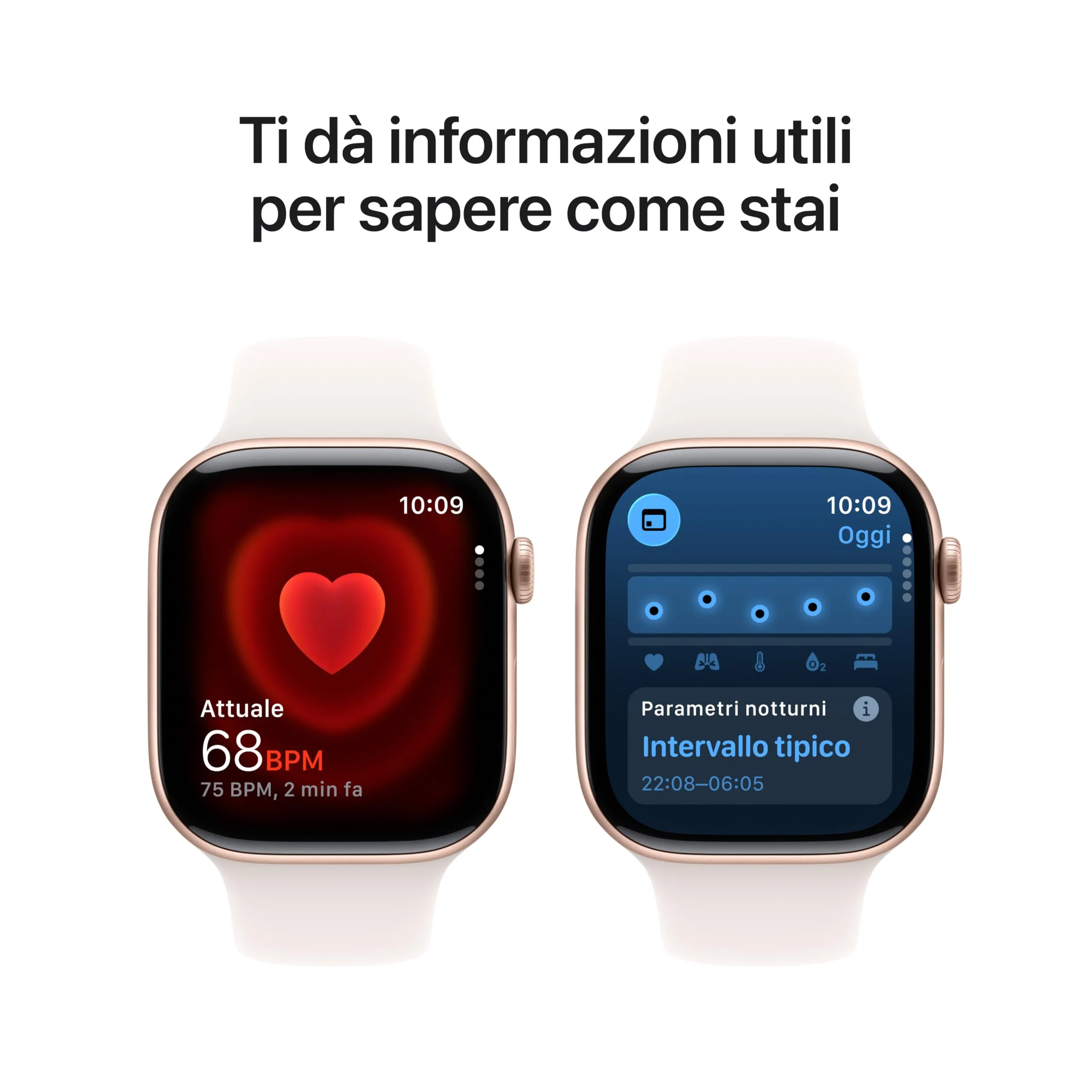 Apple Watch Series 11 GPS + Cellular, Cassa 46 mm Alluminio Oro Rosa, Cinturino Sport Rosa Fard - S/M - immagine 4