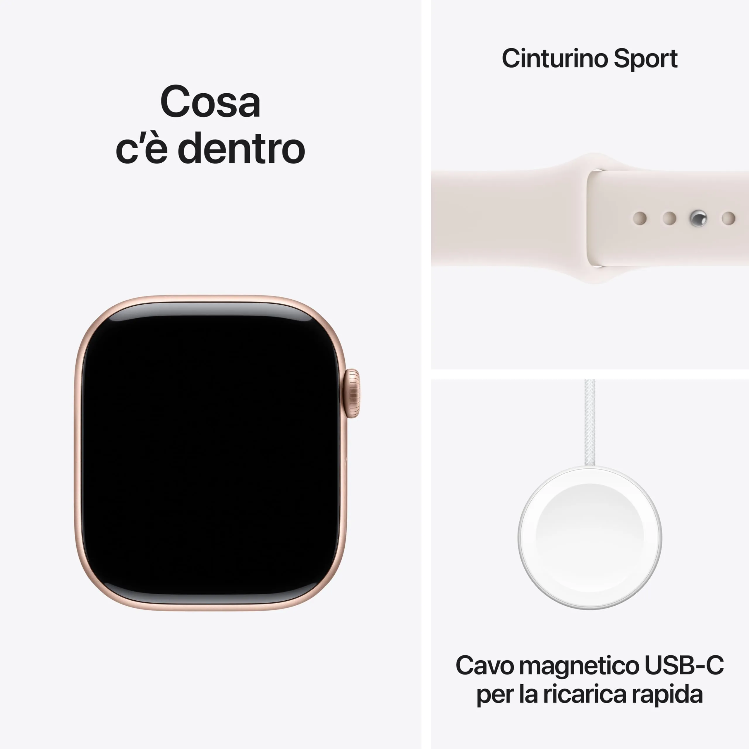 Apple Watch Series 11 GPS + Cellular, Cassa 46 mm Alluminio Oro Rosa, Cinturino Sport Rosa Fard - S/M - immagine 6