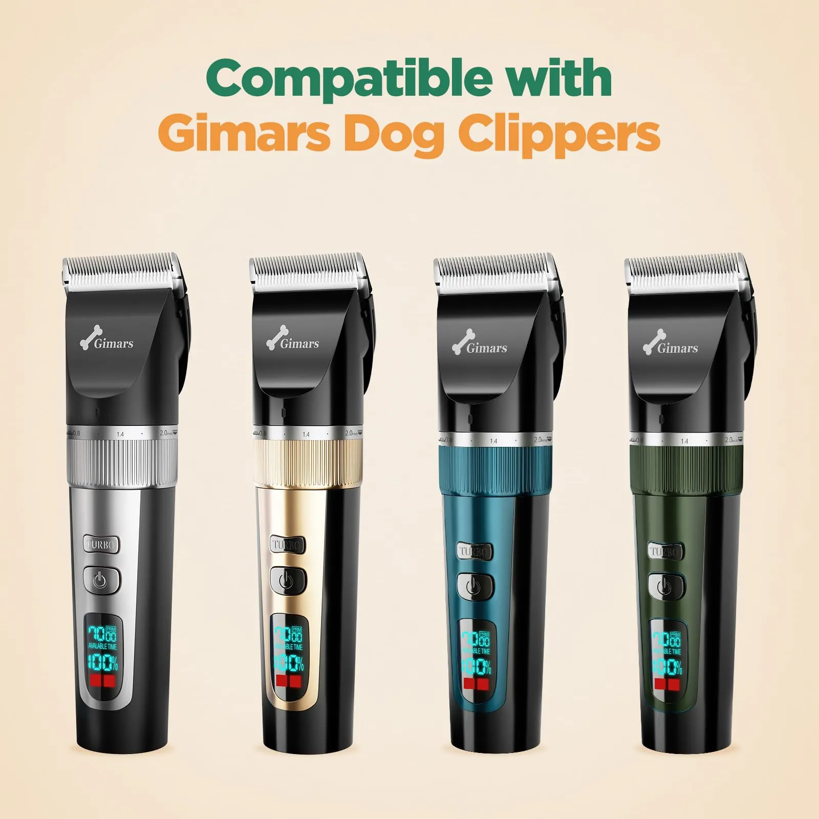 Gimars Lama di ricambio per tosatrici per cani in Ceramica e Titanio, THDT01 - immagine 4