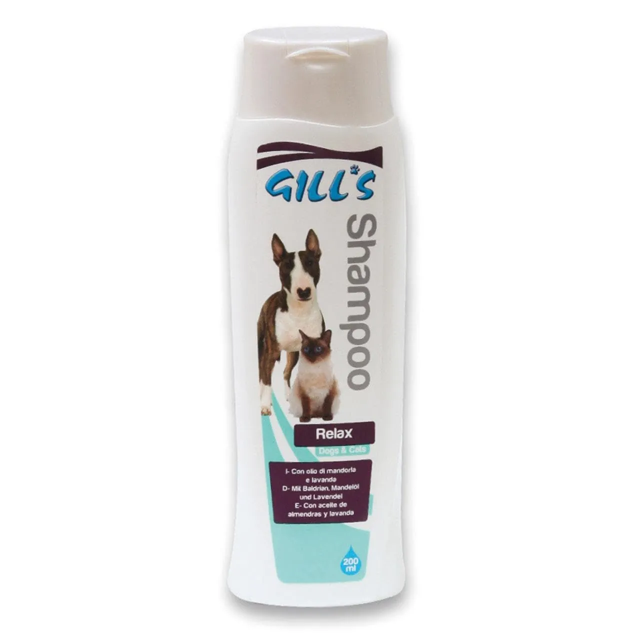 Croci Gill's Shampoo Rilassante per cani e gatti, Mandorla & Lavanda, 200ml - immagine 1