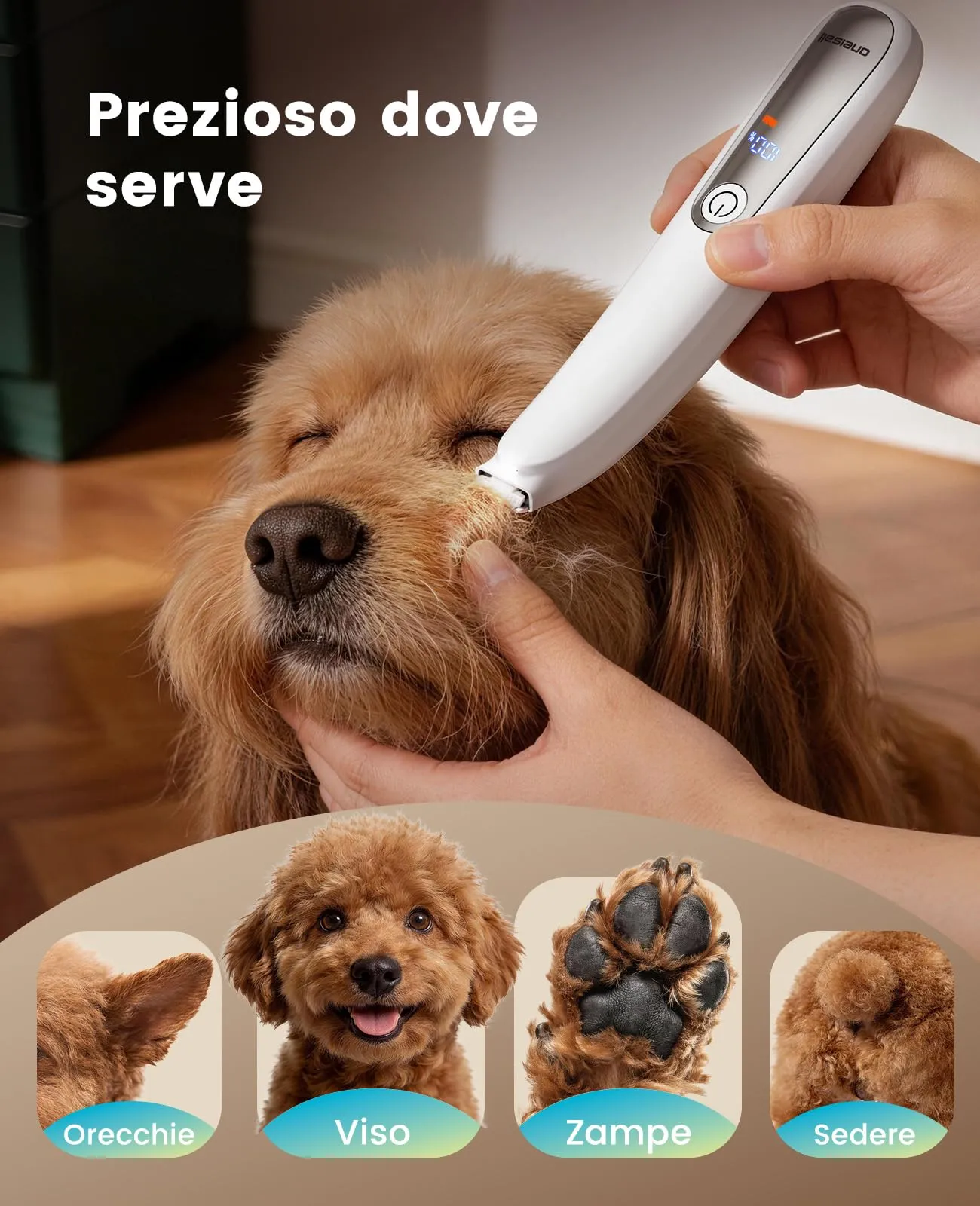 Oneisall Paw Trim Pro Tagliaunghie per Gatti e Cani con Luce LED, Versione 2026, Ultrasilenzioso, FC13 - immagine 7