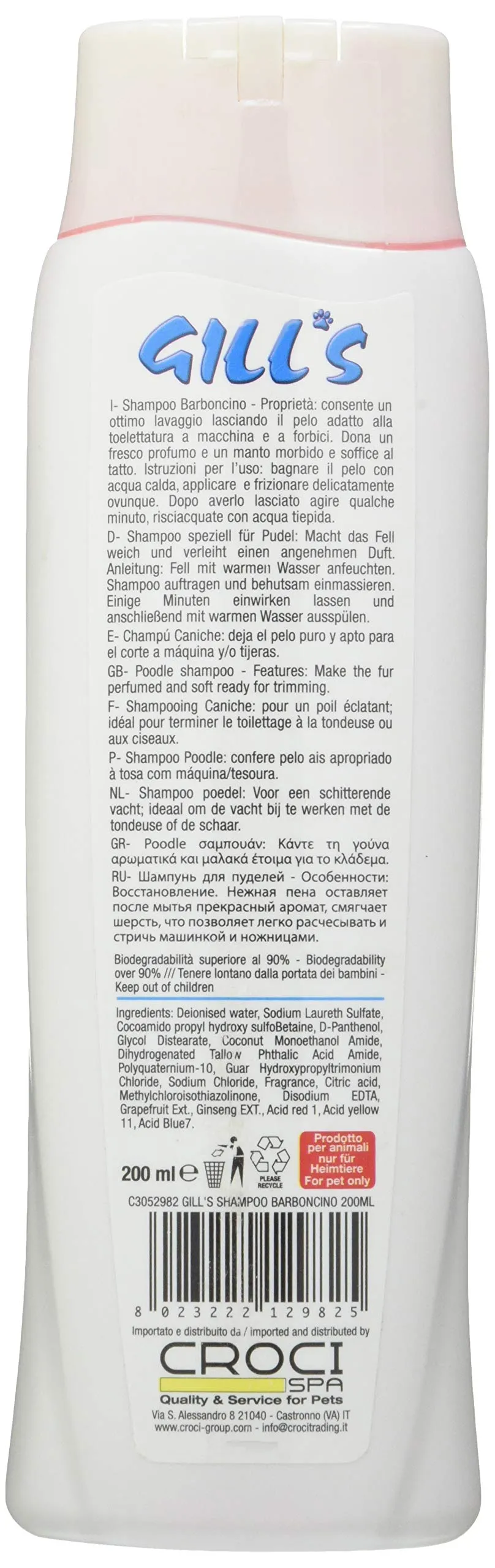 Croci Gill's Shampoo Barboncino, 200ml - immagine 2