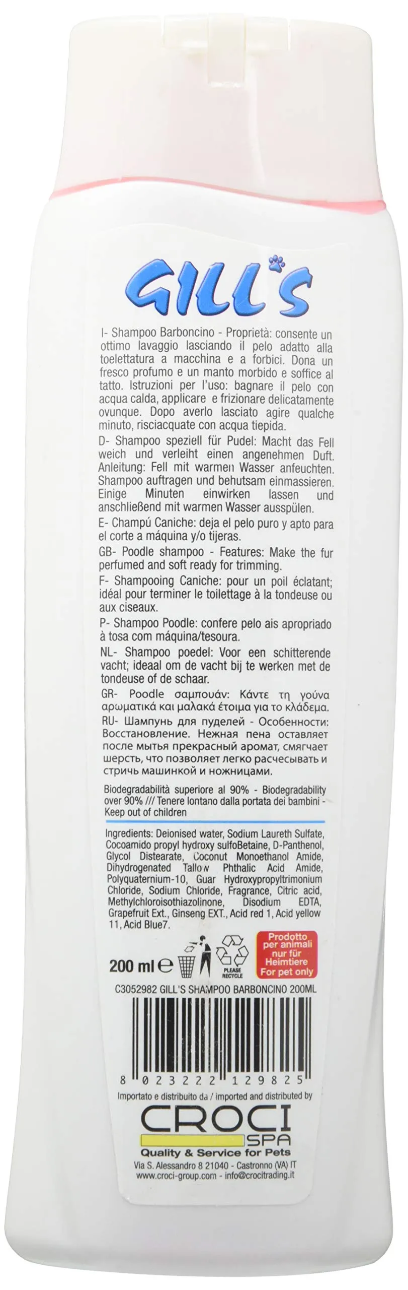 Croci Gill's Shampoo Barboncino, 200ml - immagine 3