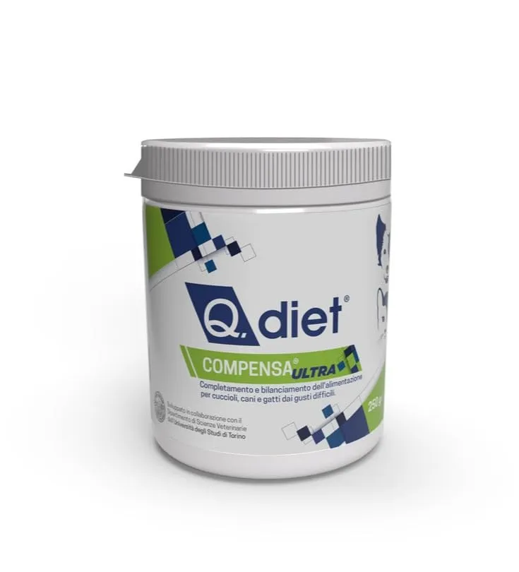 Q.Diet Compensa Ultra per Cane e Gatto, 250g in Polvere - immagine 7