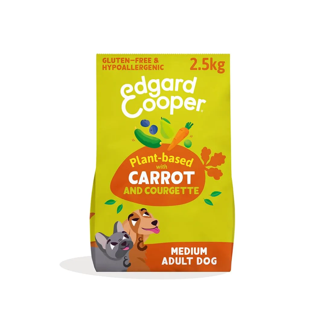 Edgard & Cooper Croccantini per Cani Adulti Carote e Zucchine, Senza Glutine, 2.5kg - immagine 1
